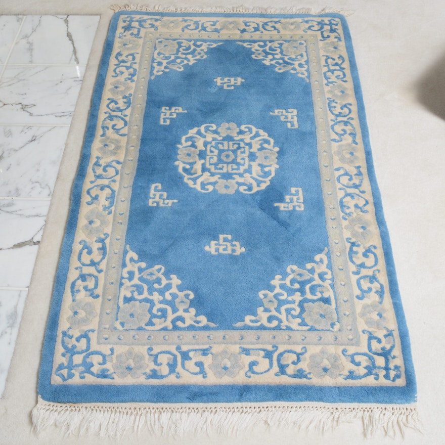 Hand-Knotted Indian Royal Rama Wool Area Rug