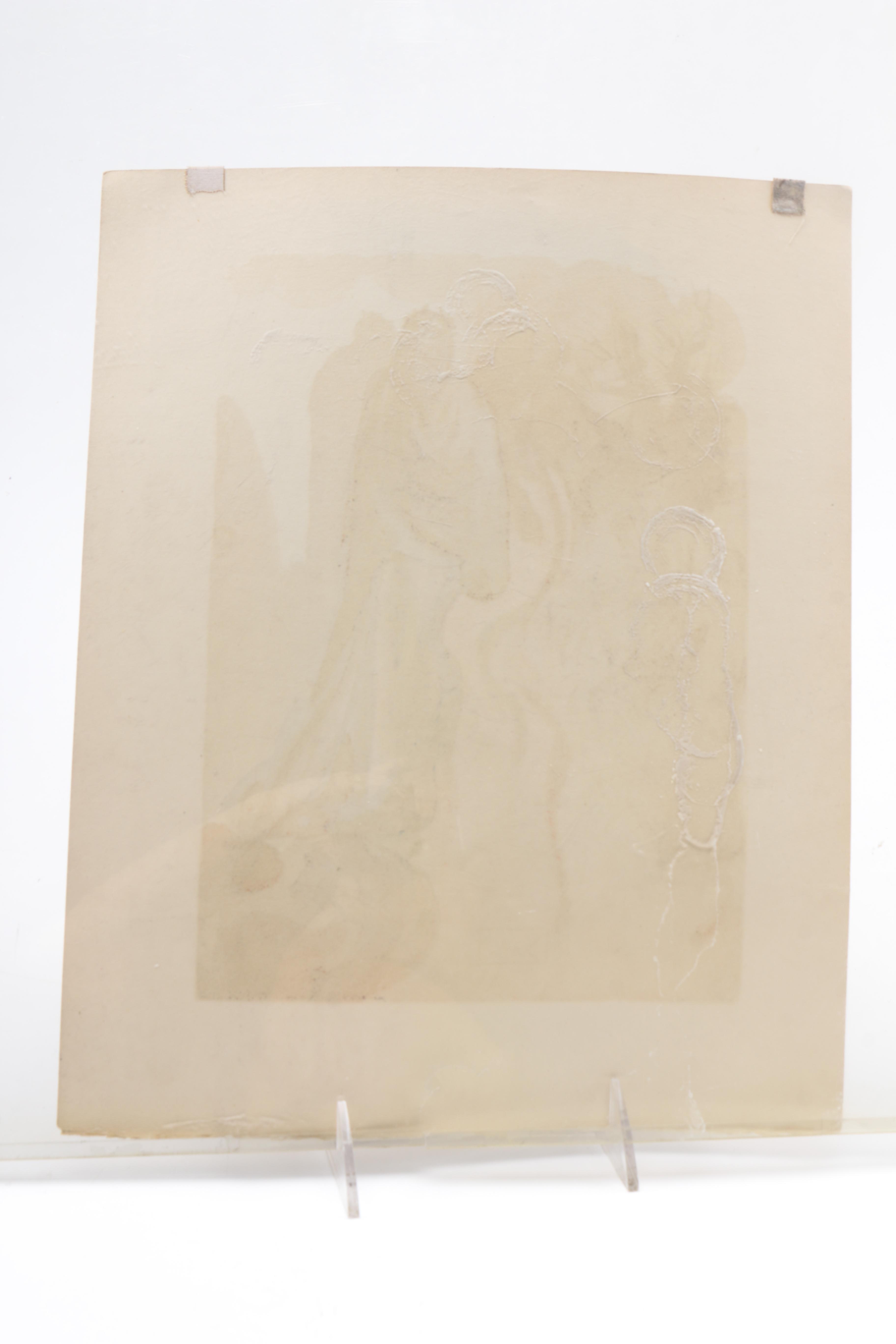 Salvador Dalí Wood Engraving on Paper "Hell Canto 16: La Montee de Geryon"