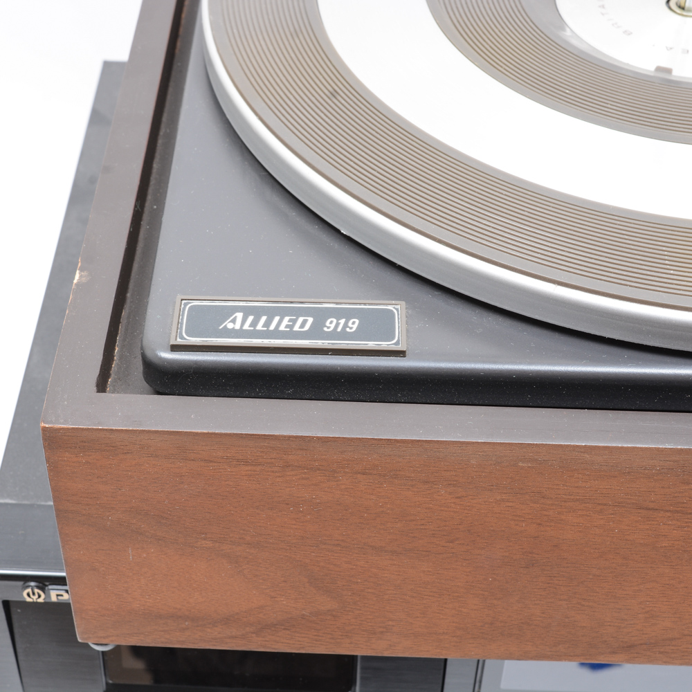 Kenwood Receiver, Allied Turntable and Other A/V Components