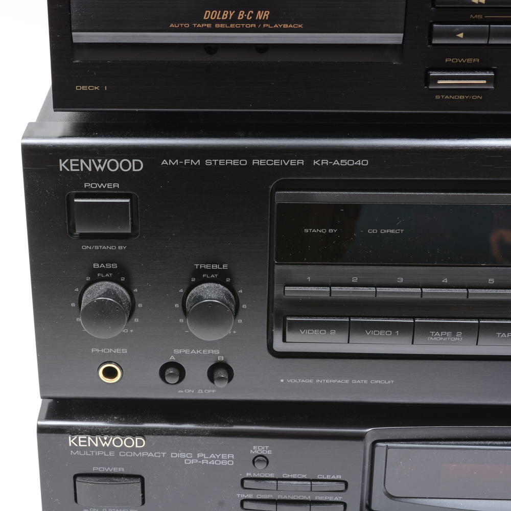Kenwood Receiver, Allied Turntable and Other A/V Components
