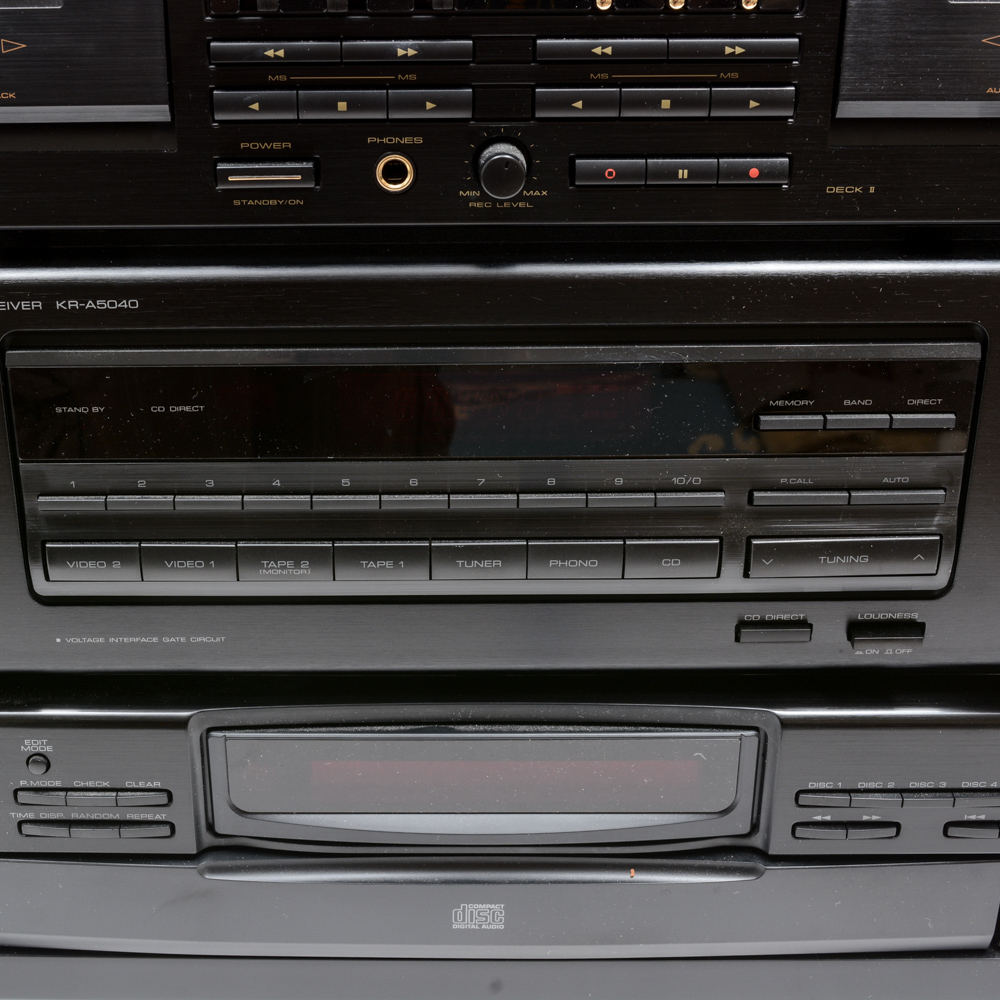 Kenwood Receiver, Allied Turntable and Other A/V Components