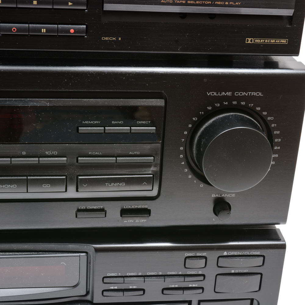 Kenwood Receiver, Allied Turntable and Other A/V Components