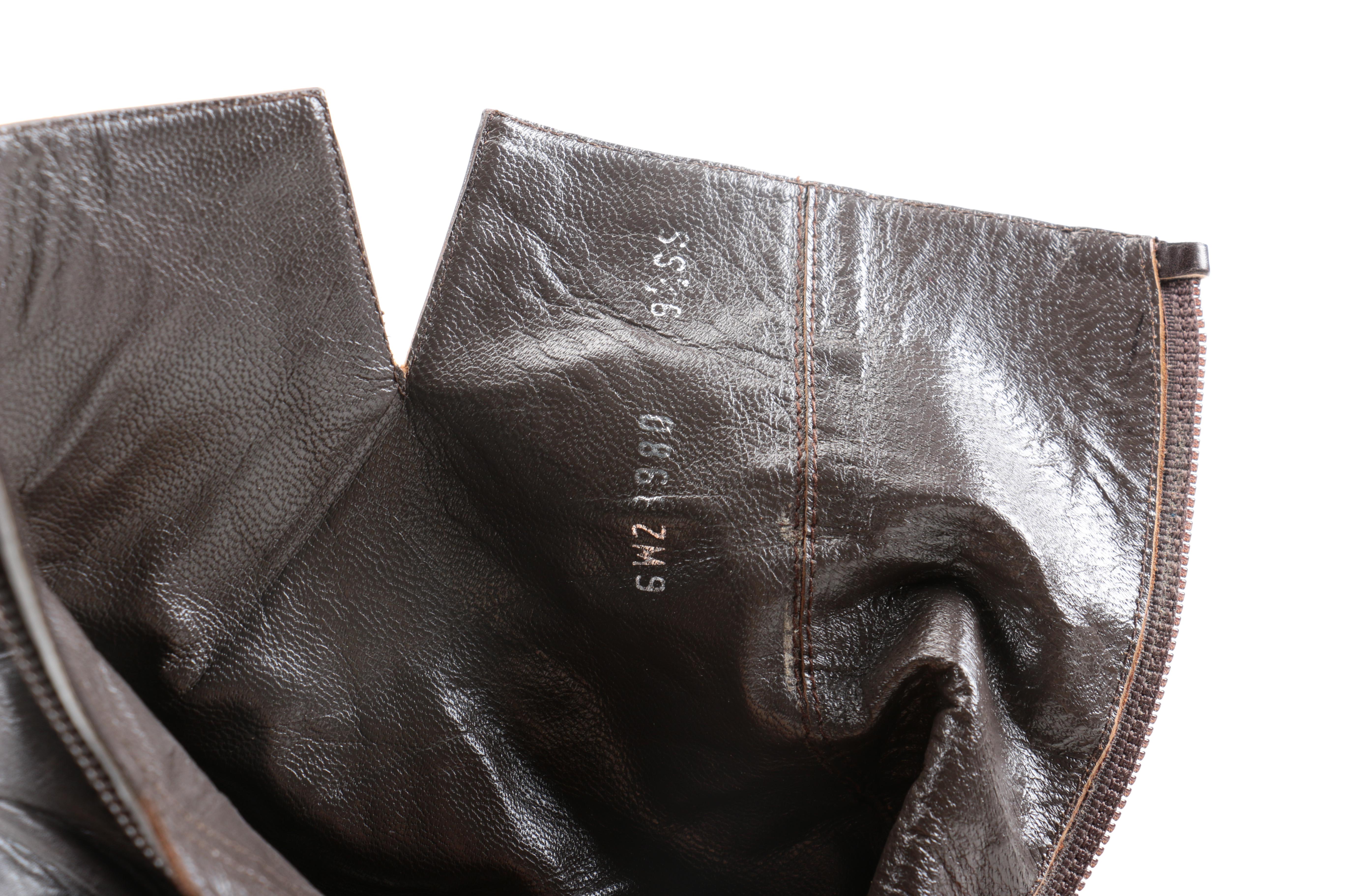 Stuart Weitzman Black Leather Booties