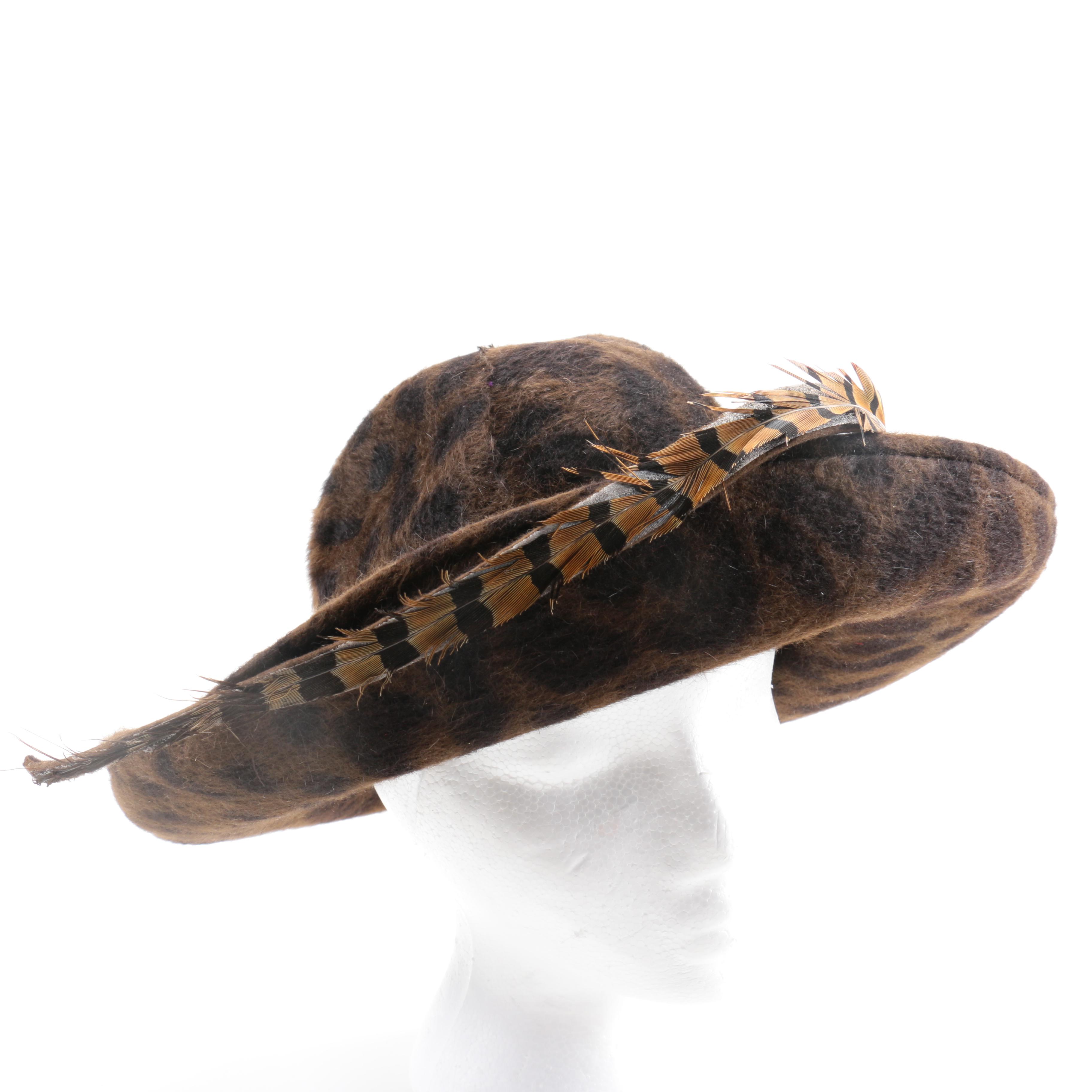 Oscar de la Renta Felted Beaver Hat