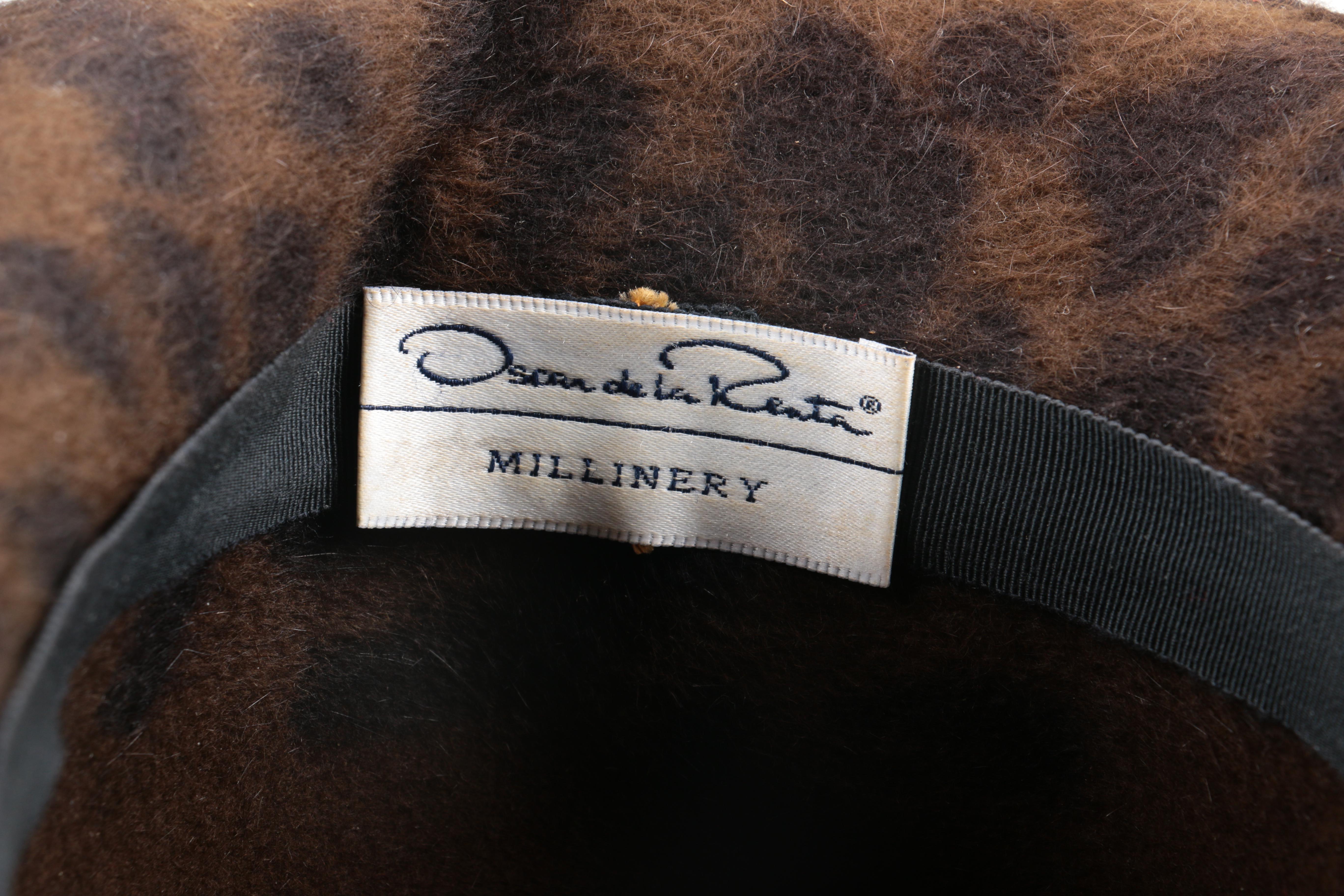 Oscar de la Renta Felted Beaver Hat