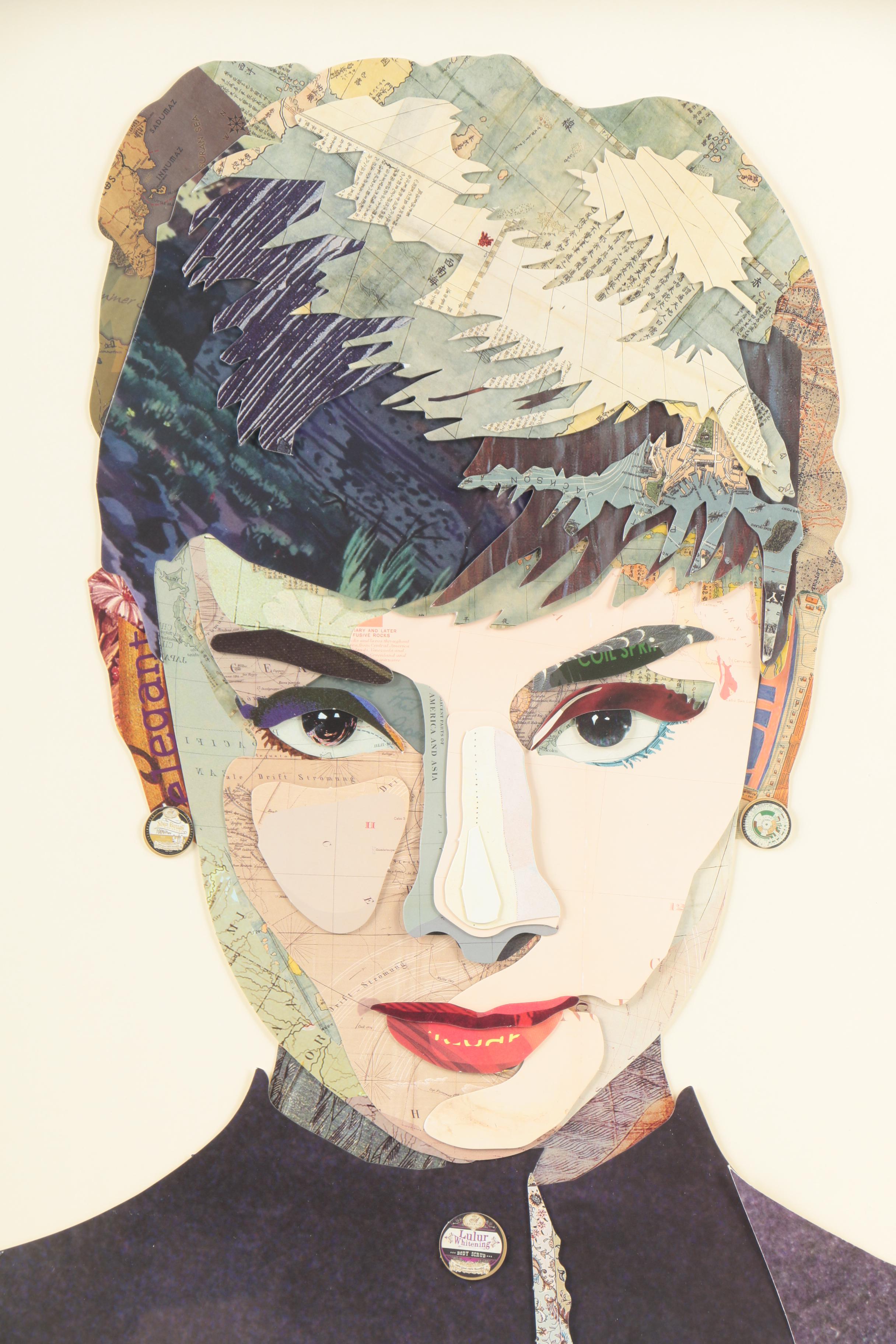 Alex Zeng Collages of "Audrey Hepburn" and "Marilyn Monroe"