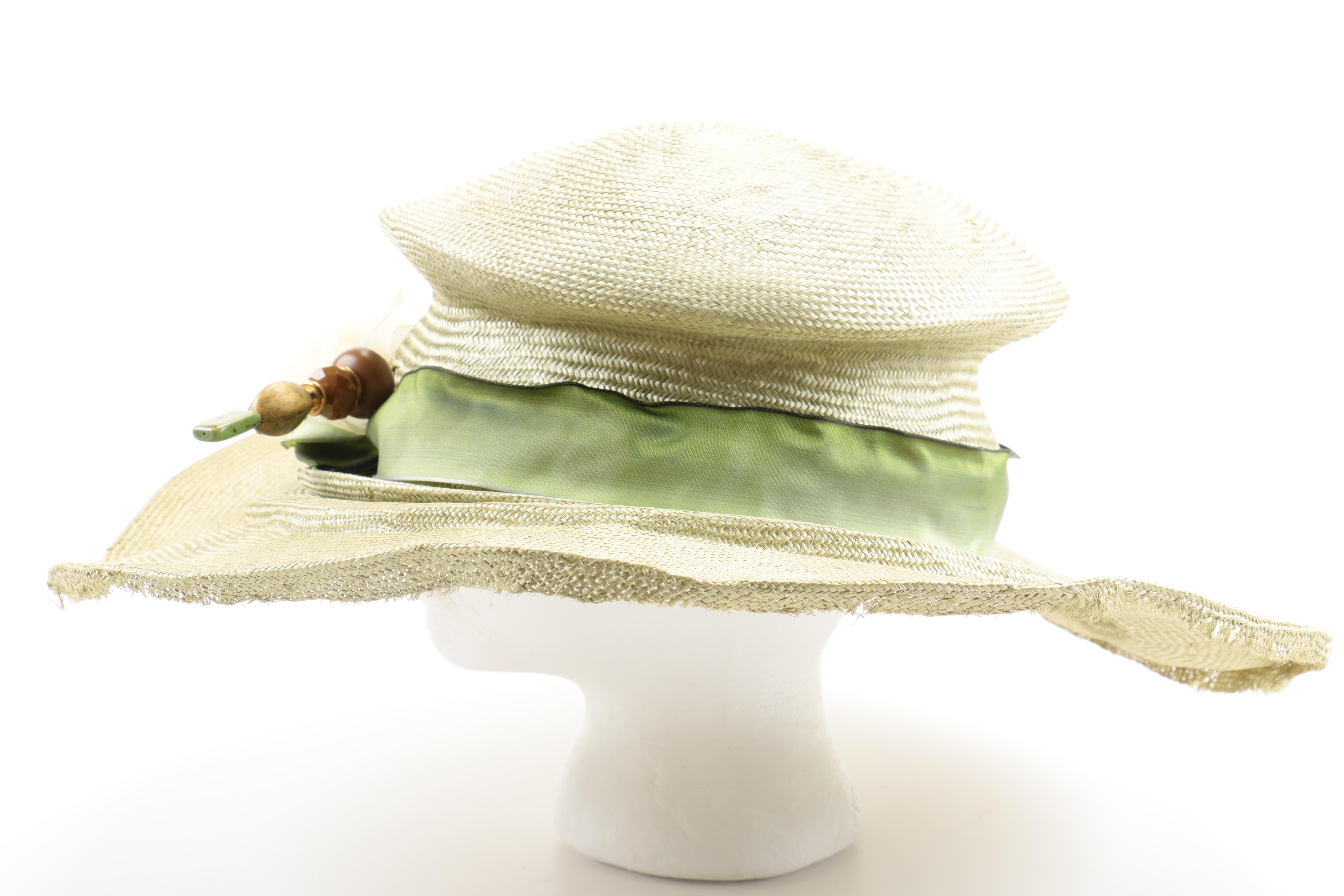 Harriet Rosebud Woven Hat