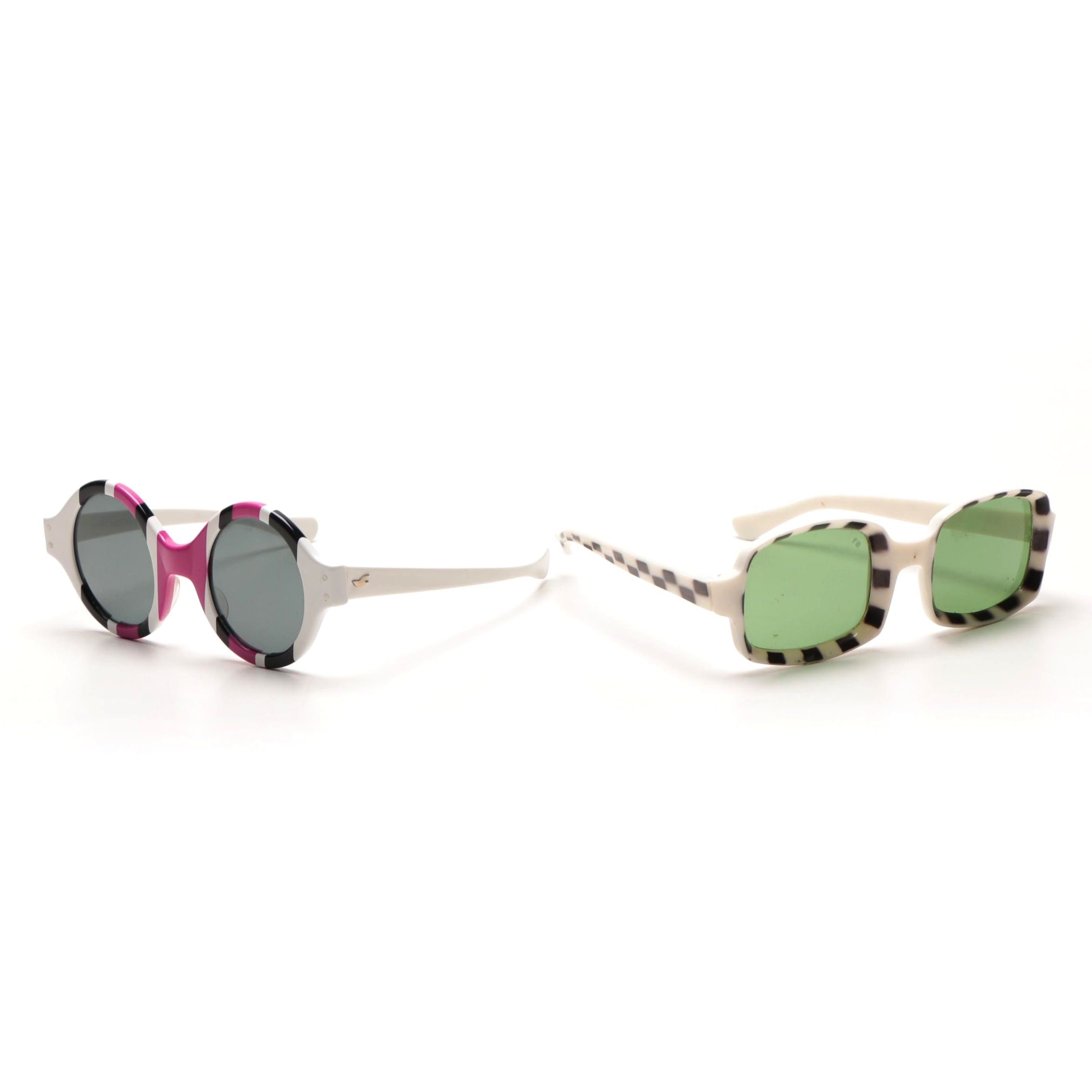Vintage Patterned Sunglasses