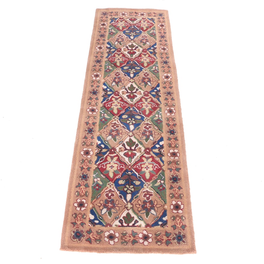 Hand-Tufted "Panel Kirman" Carpet Runner