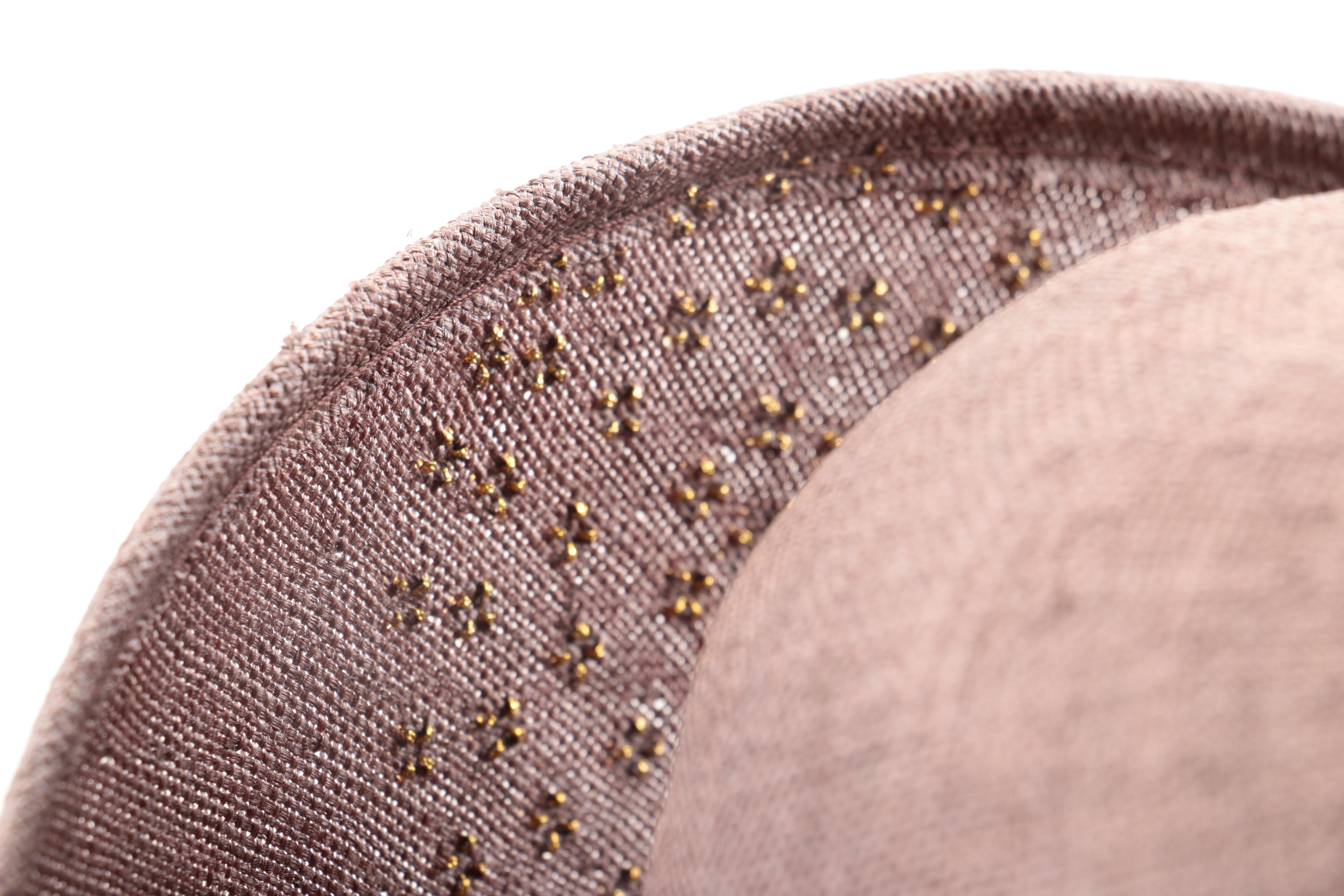 Oscar de la Renta Starched Straw Hat