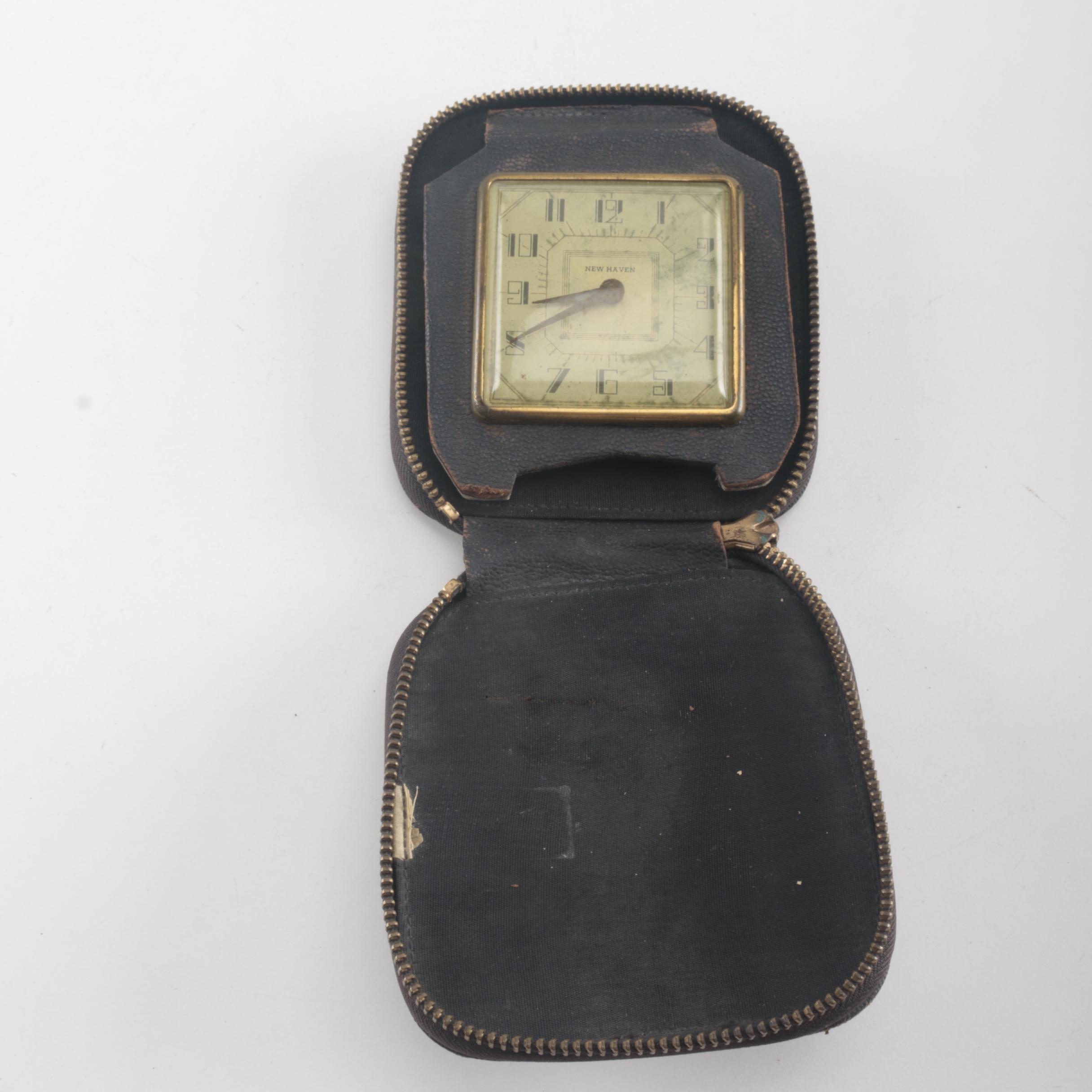 Antique New Haven Travel Clock