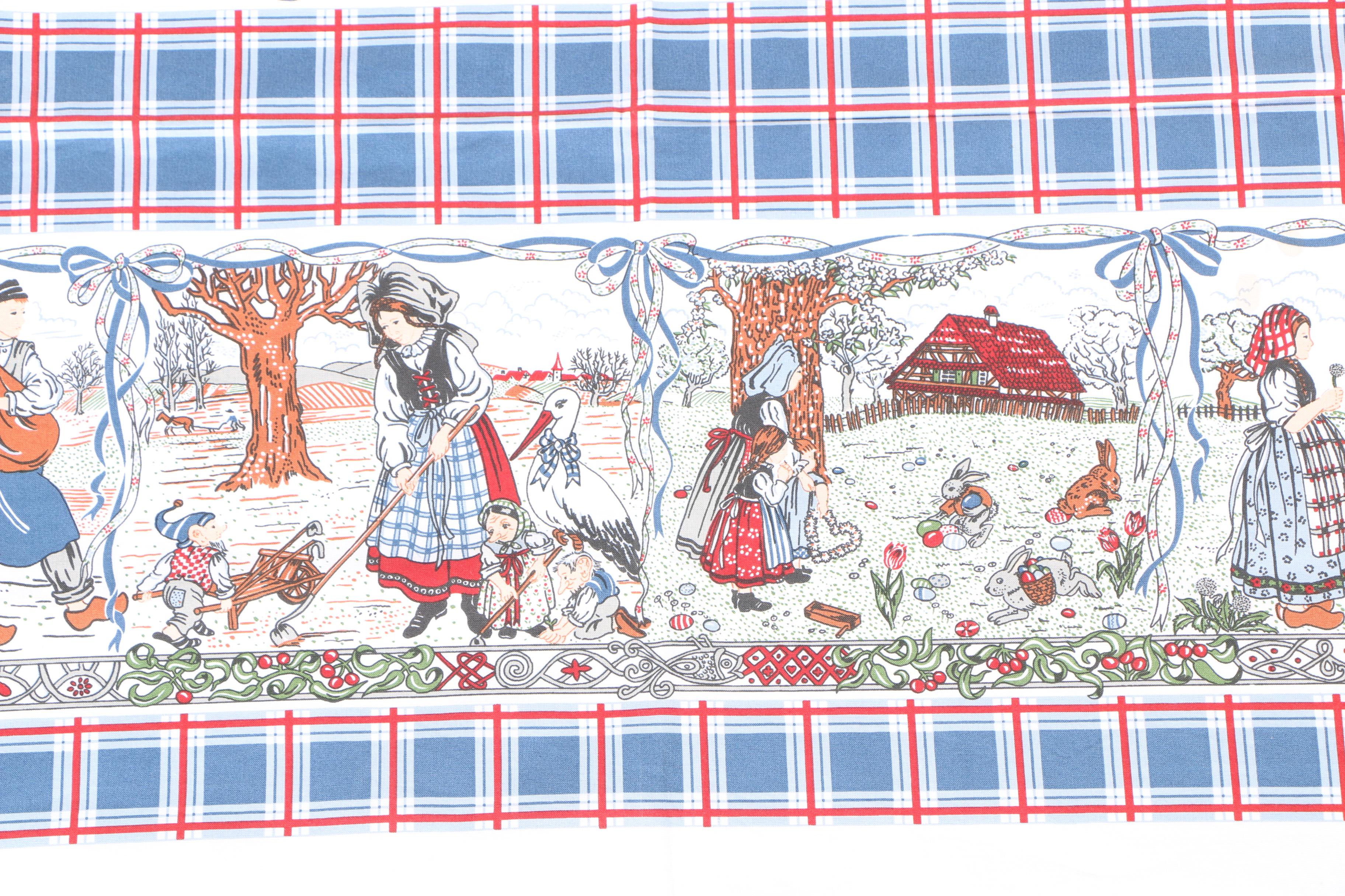 French Holiday-Themed Table Linens