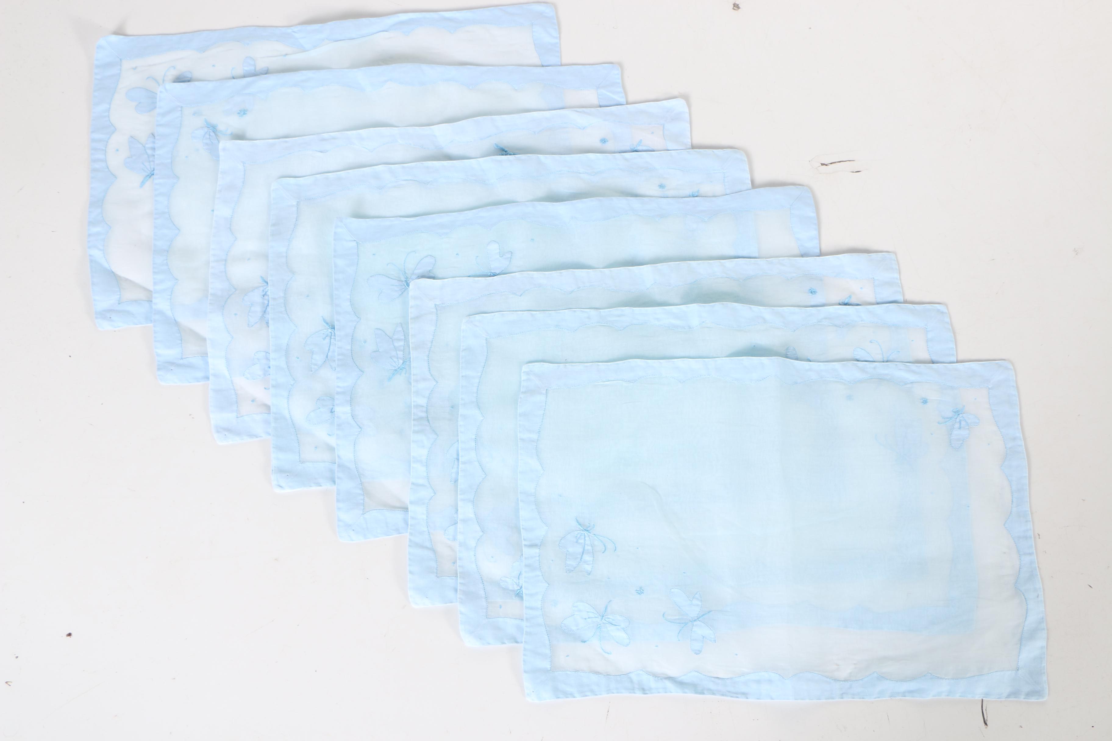Collection of Blue and White Table Linens