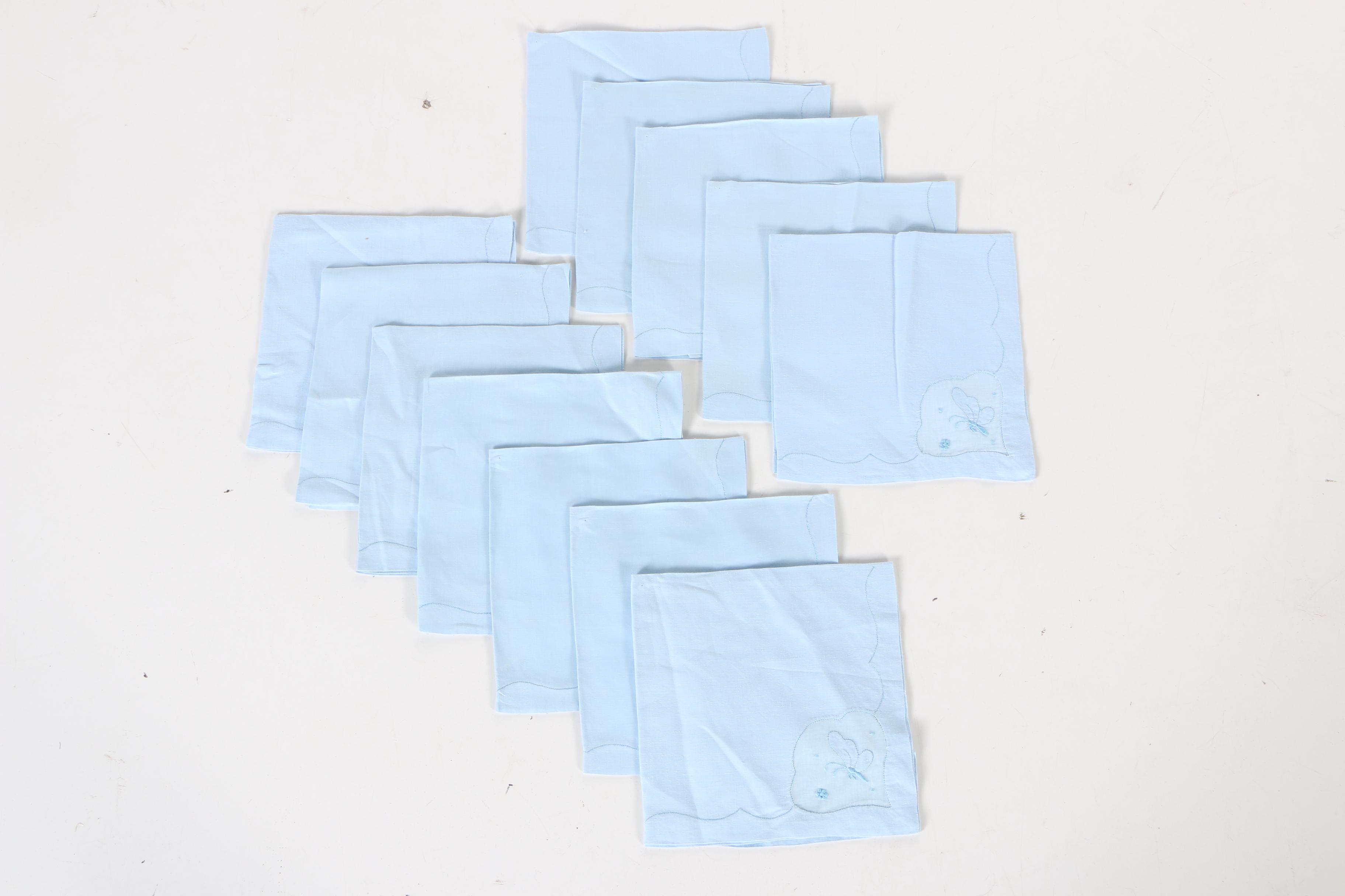 Collection of Blue and White Table Linens