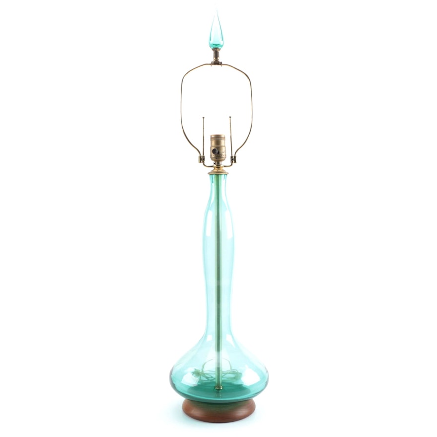 Vintage Translucent Glass Body Table Lamp