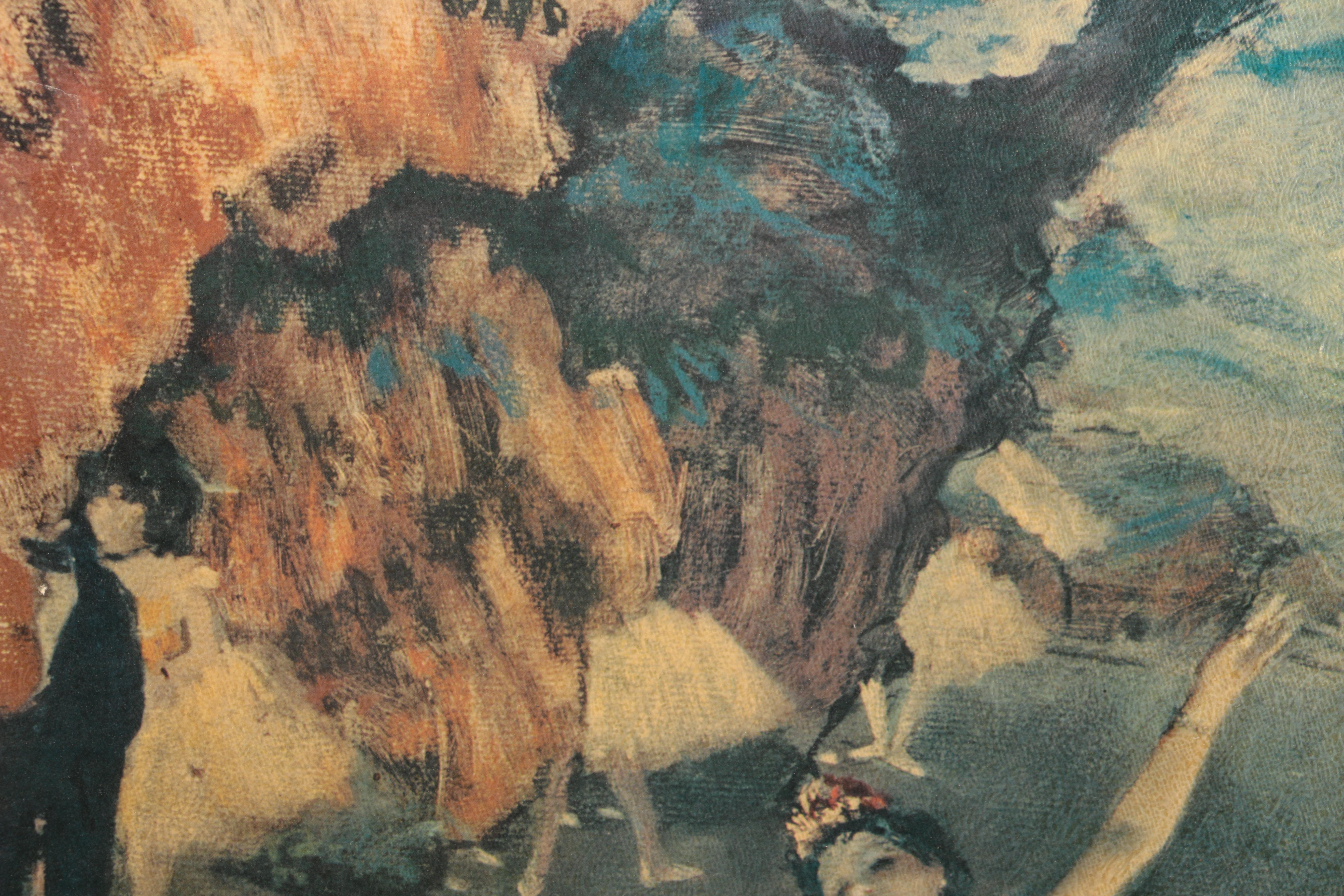 Offset Lithograph After Edgar Degas' Painting "Two Dancers on Stage"