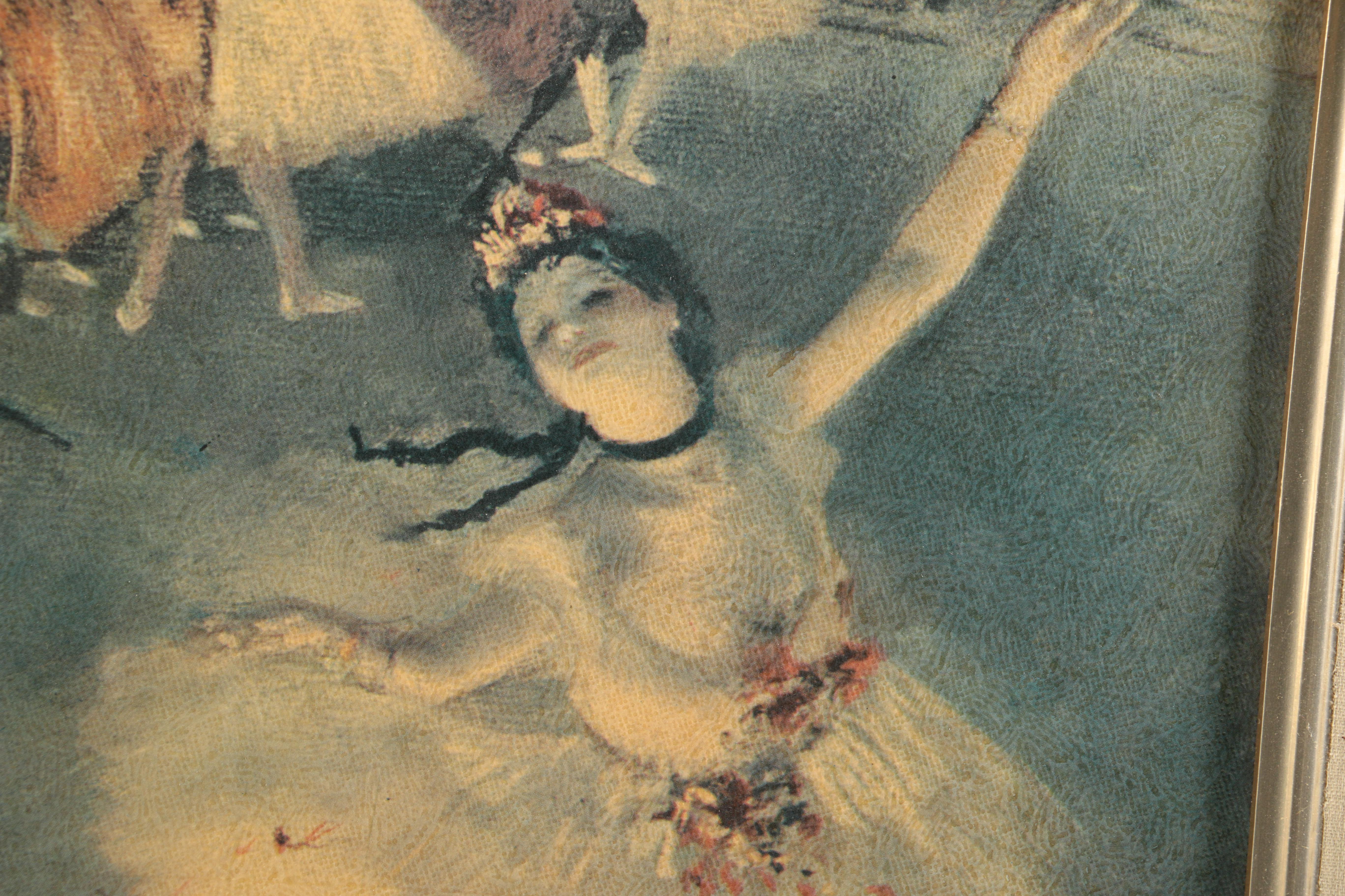 Offset Lithograph After Edgar Degas' Painting "Two Dancers on Stage"