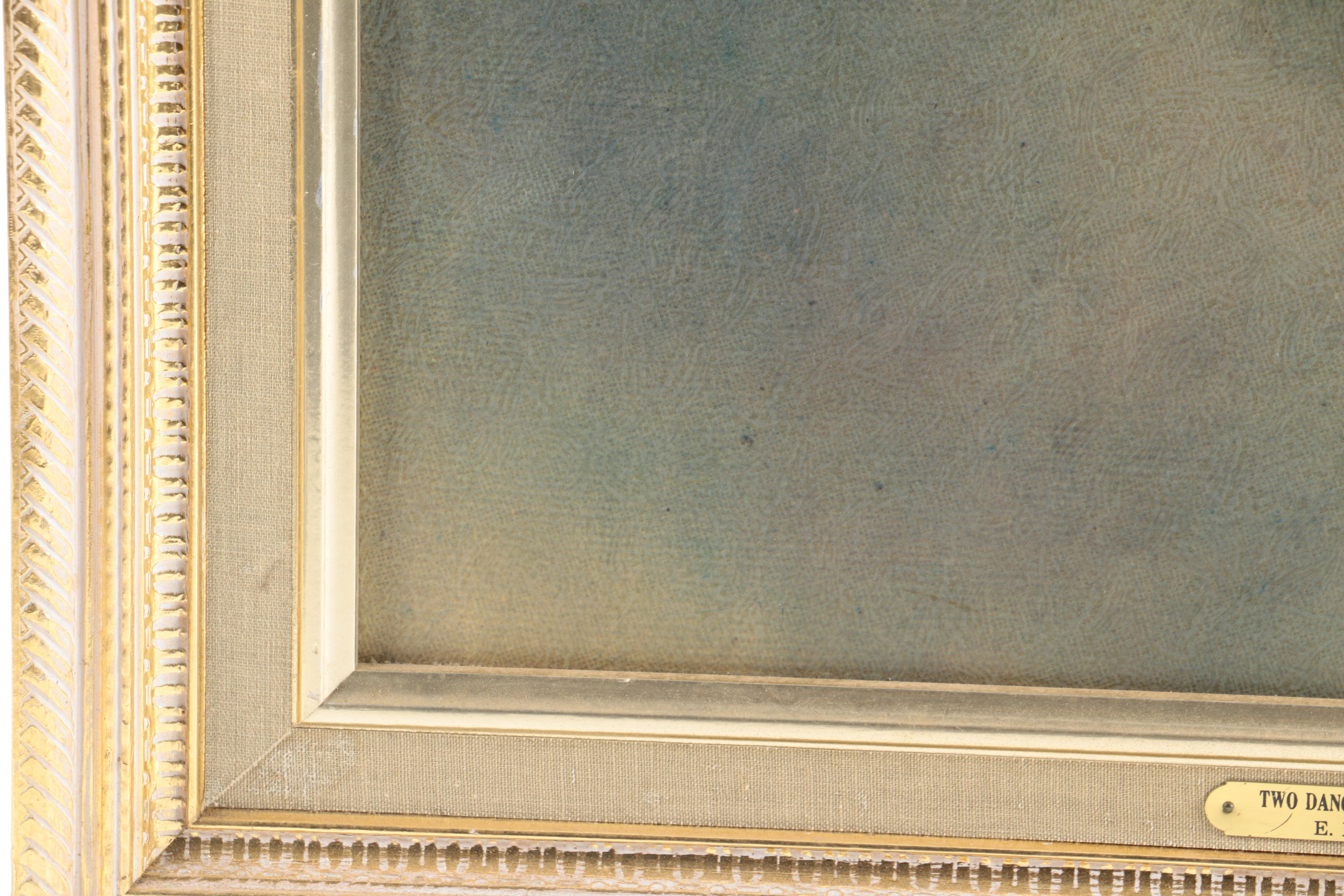 Offset Lithograph After Edgar Degas' Painting "Two Dancers on Stage"