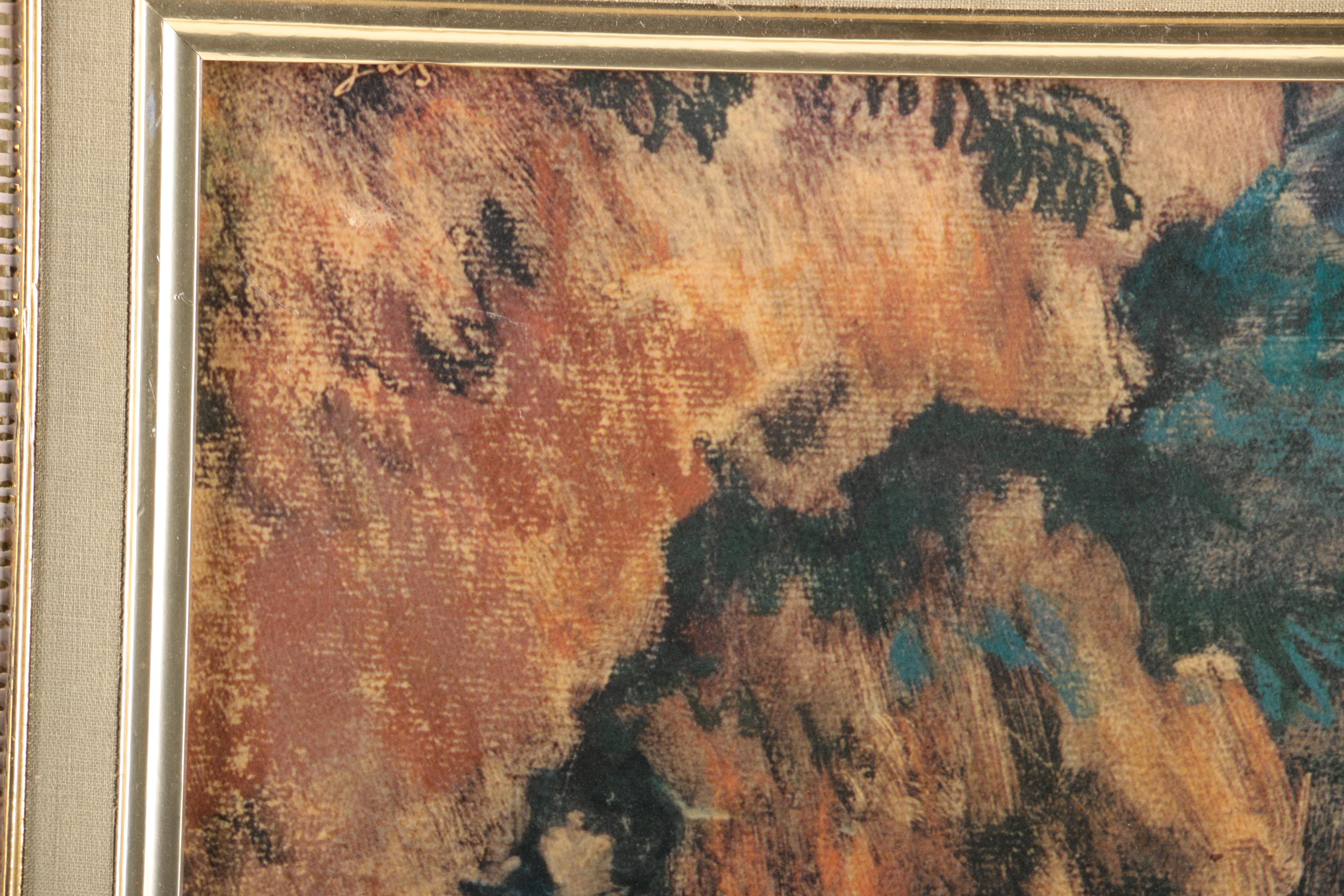 Offset Lithograph After Edgar Degas' Painting "Two Dancers on Stage"