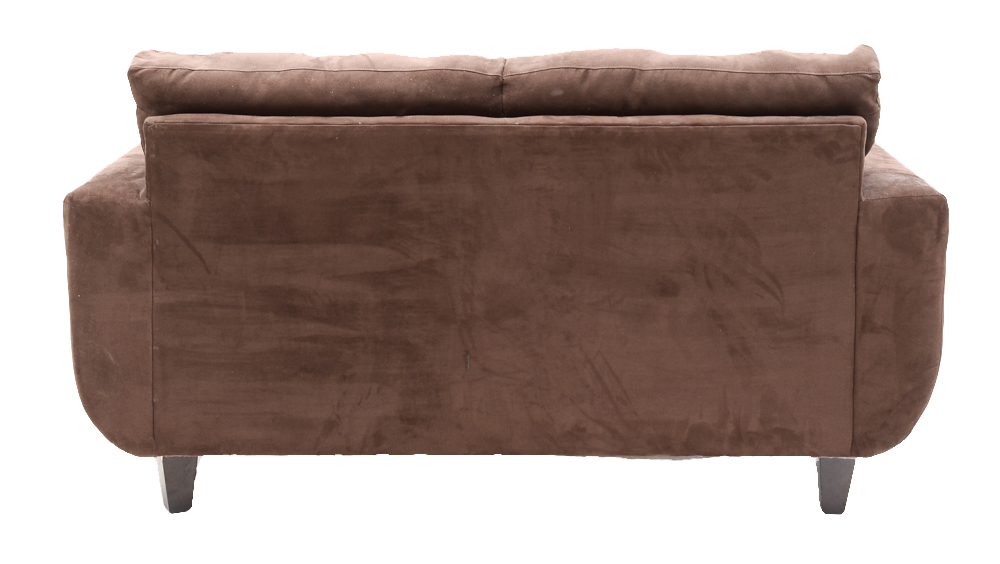Brown Velour Sofa