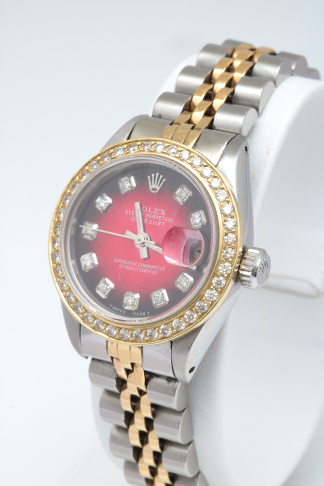 18K Gold & Stainless Steel Rolex Oyster Perpetual Datejust Watch