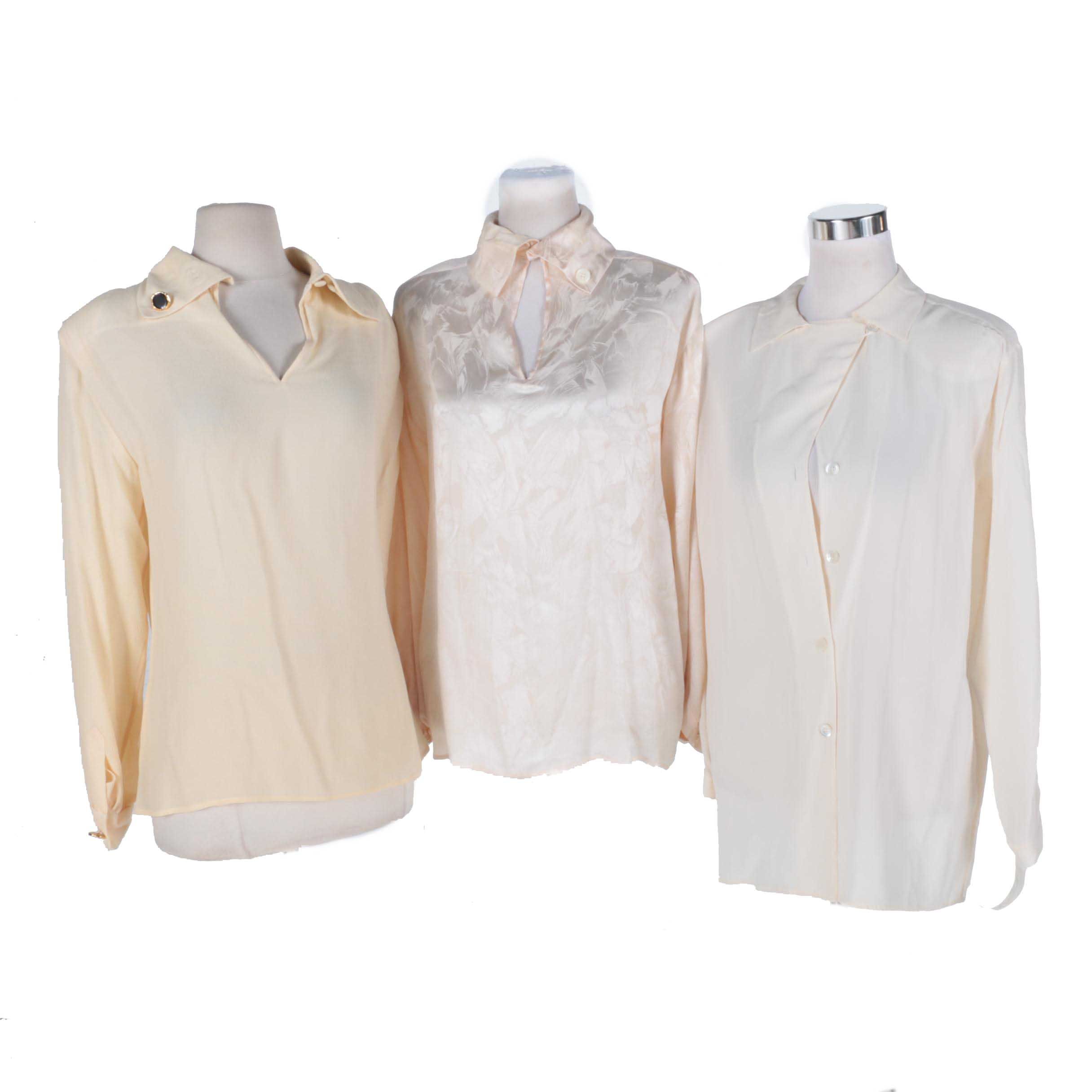 Designer Blouses Featuring Giorgio Armani and Yves Saint Laurent