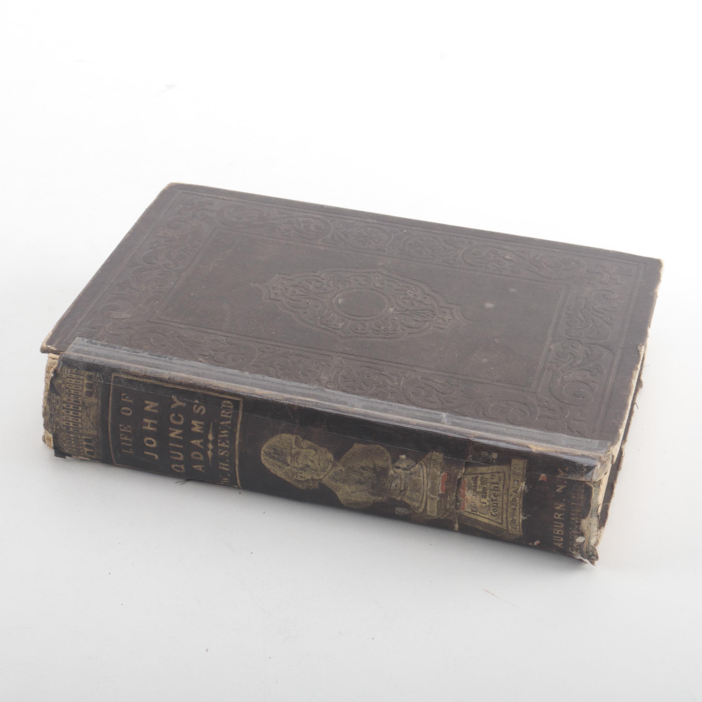 Antique Copy of "Life of John Quincy Adams" Book