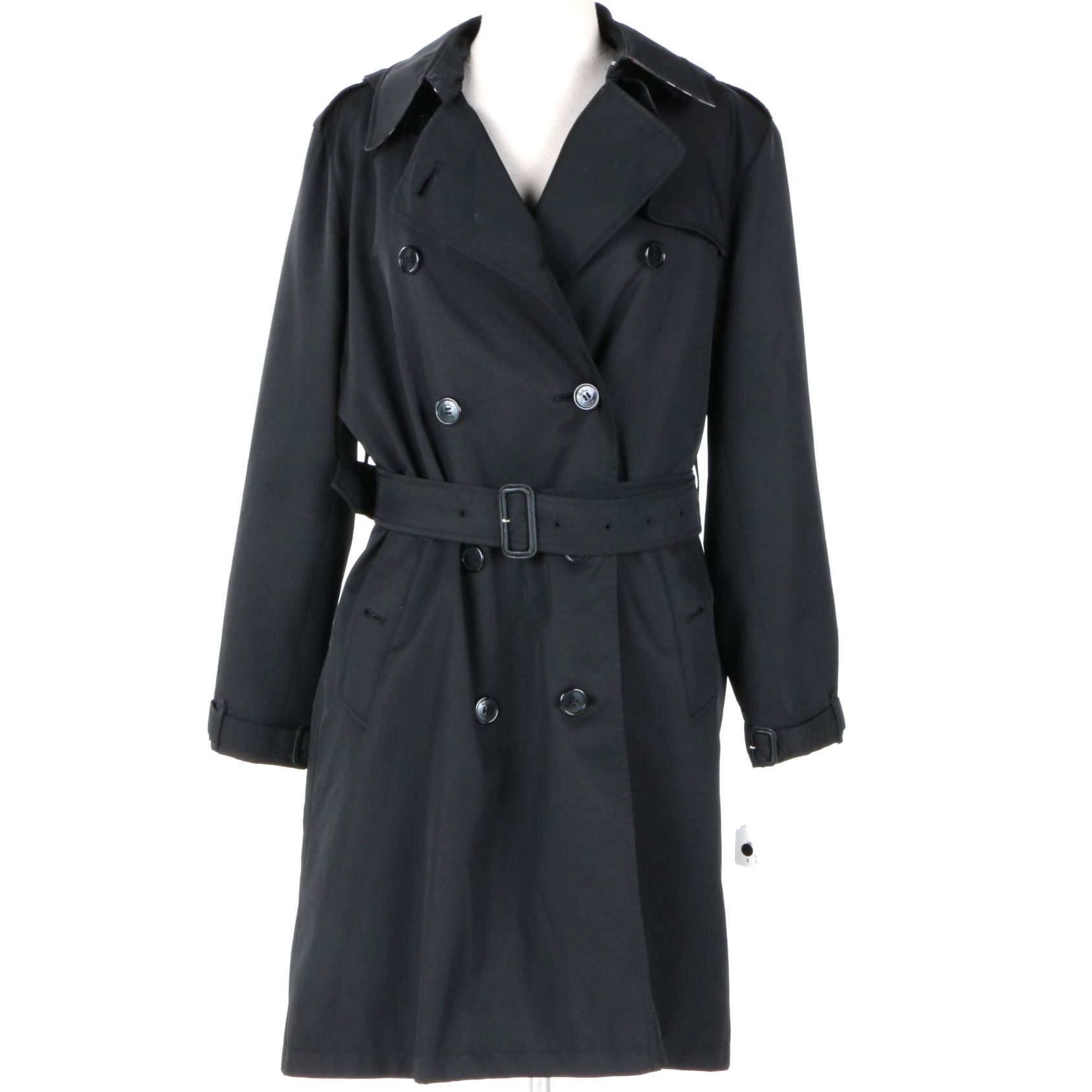 Women's Burberry Hooded Double-Breasted Trench Coat