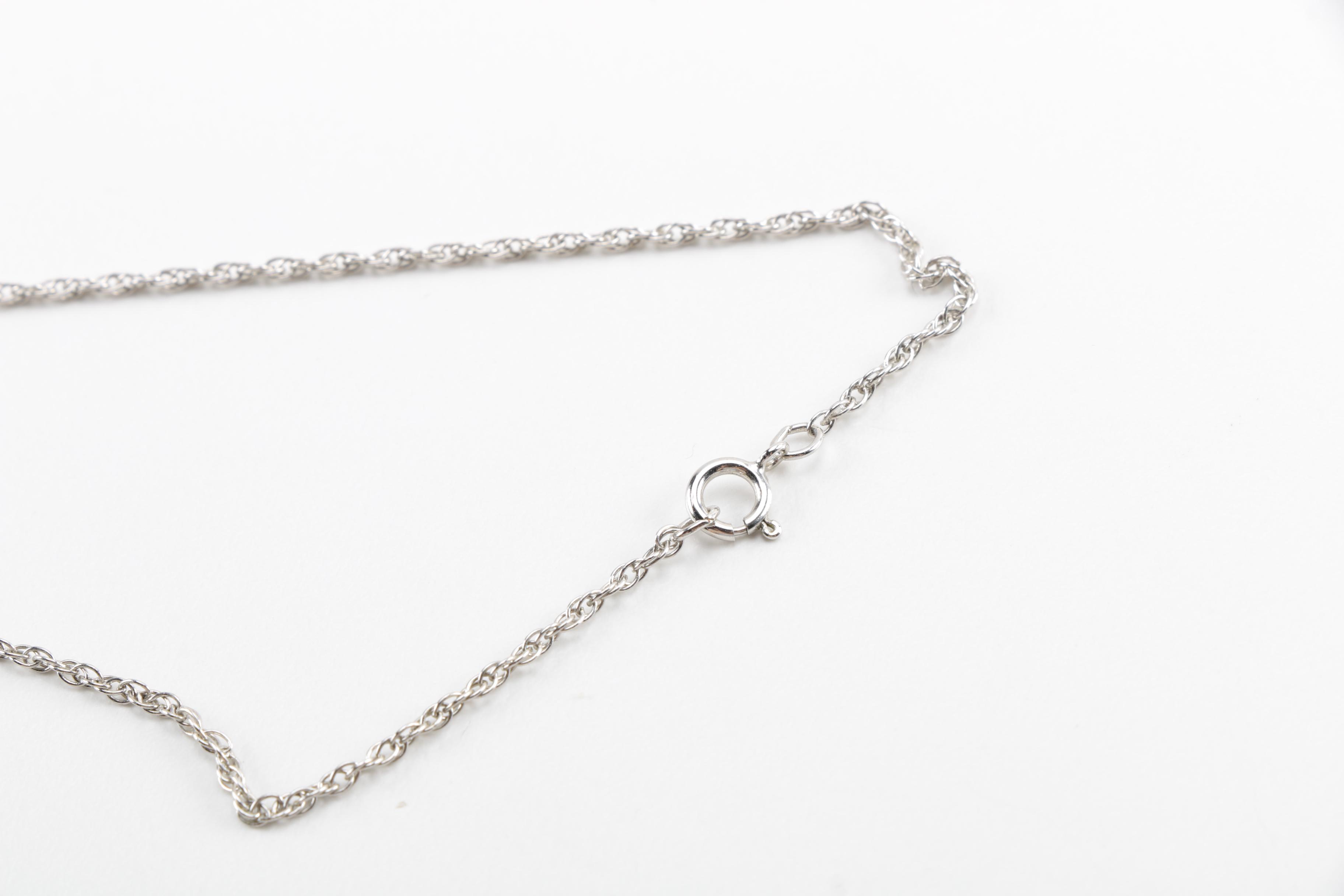 Sterling Silver Bracelets, Necklace and Brooch