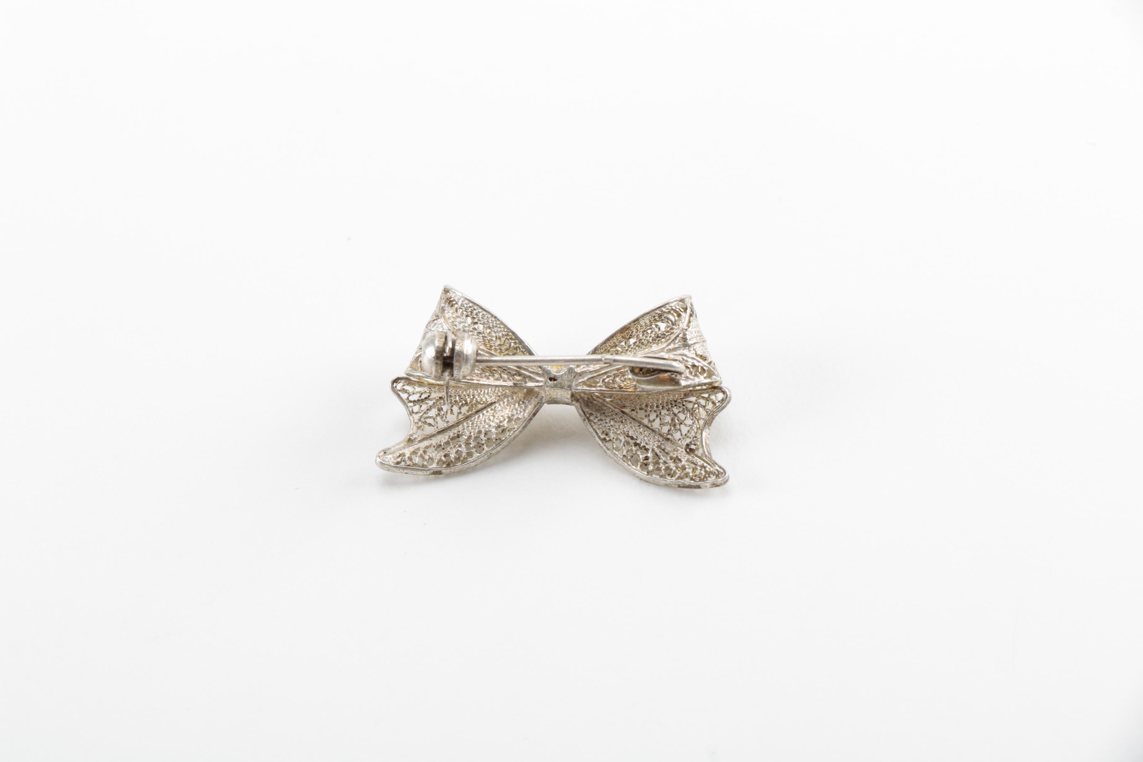 Sterling Silver Bracelets, Necklace and Brooch