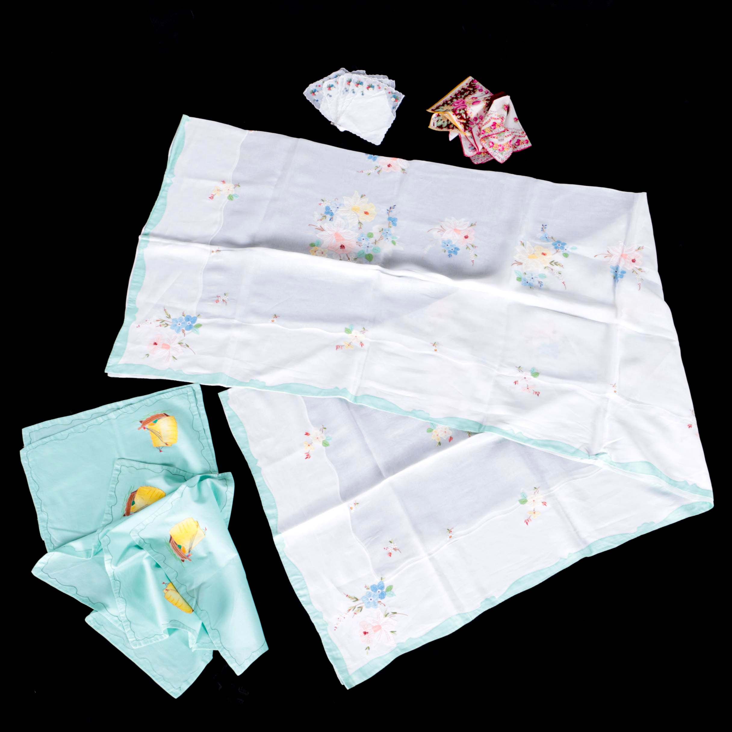 Hand Embellished Table Linens