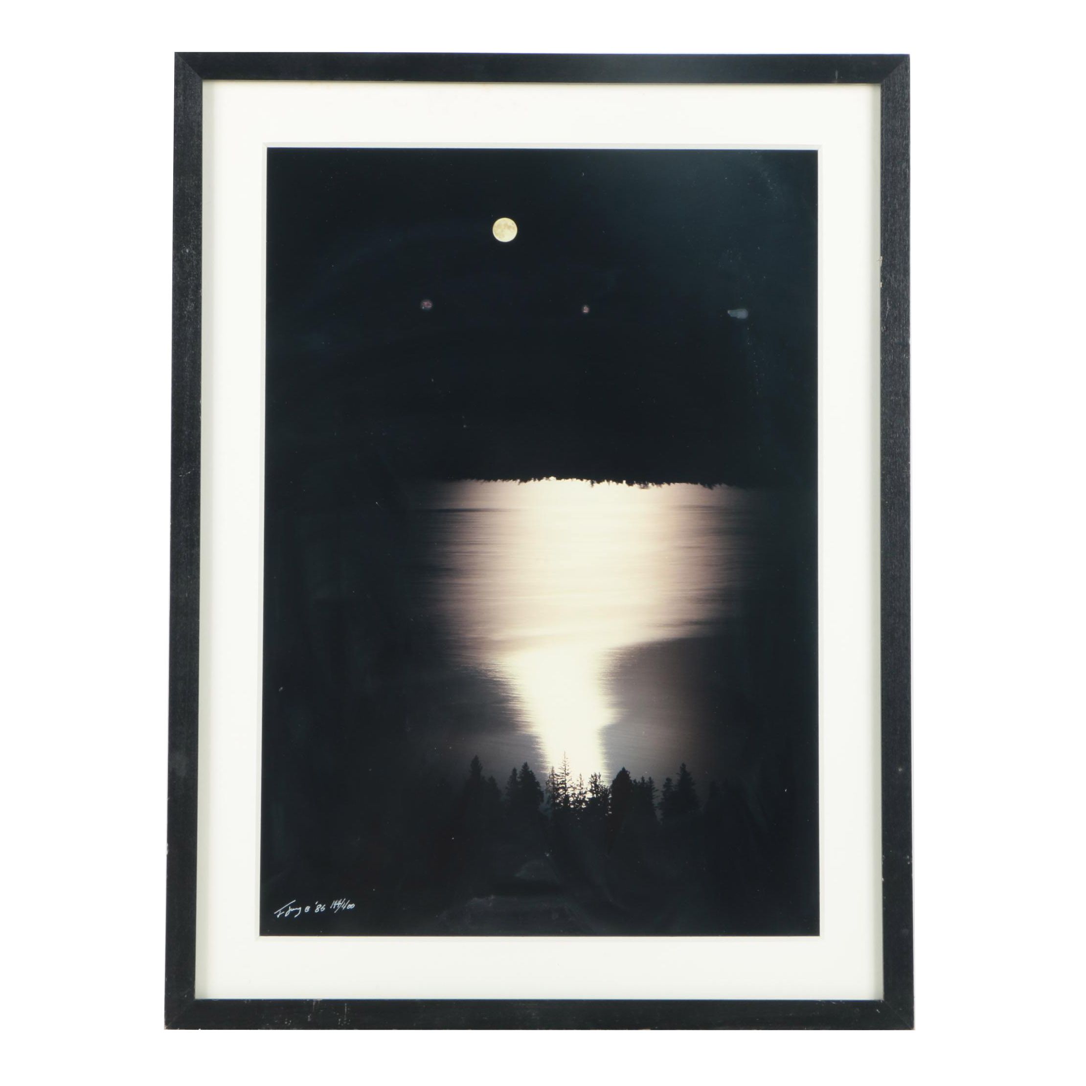 Limited Edition Photograph of Moon Over Water