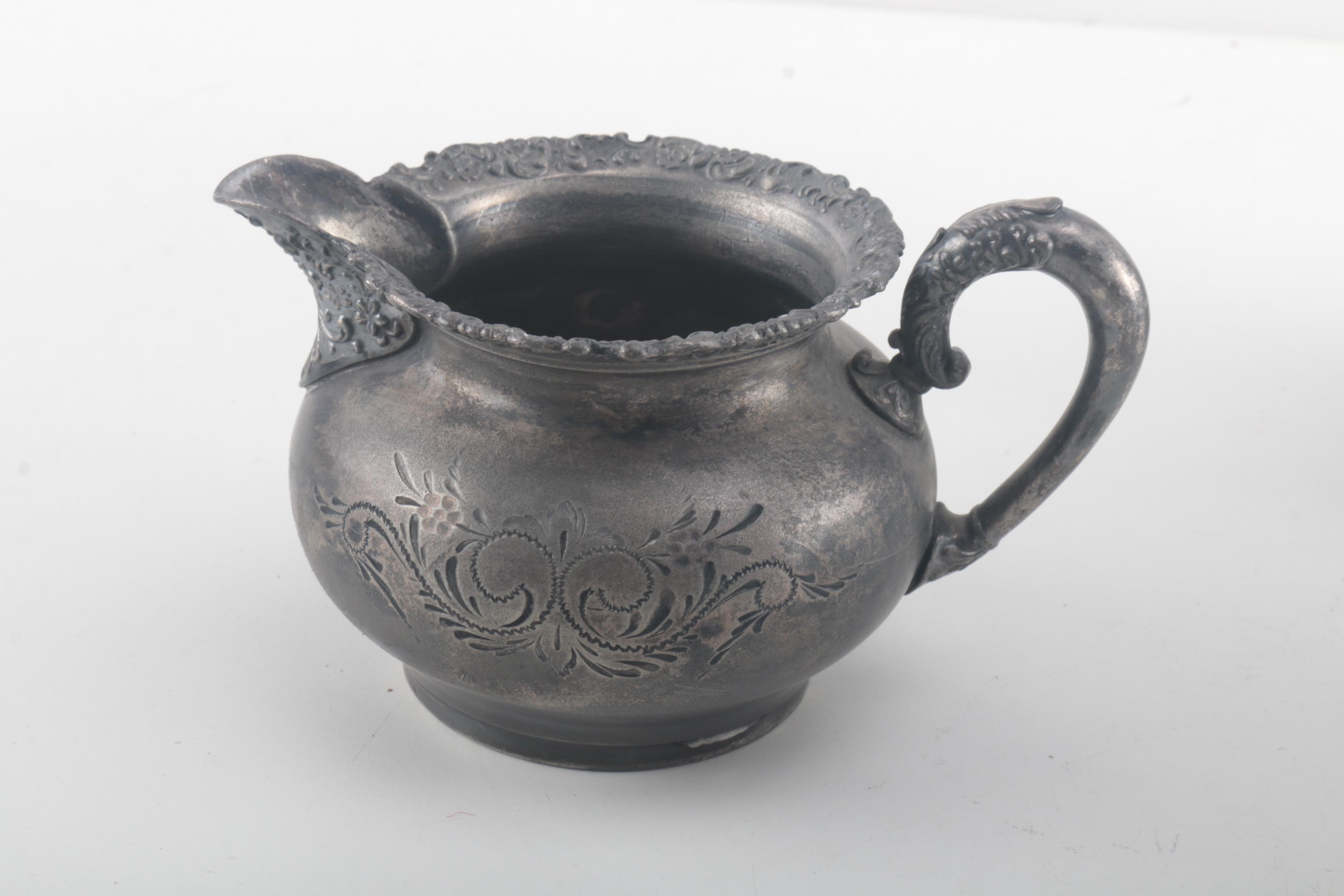 Reed & Barton Silver Plate Coffee Pot With Van Bergh Silver Plate Co.