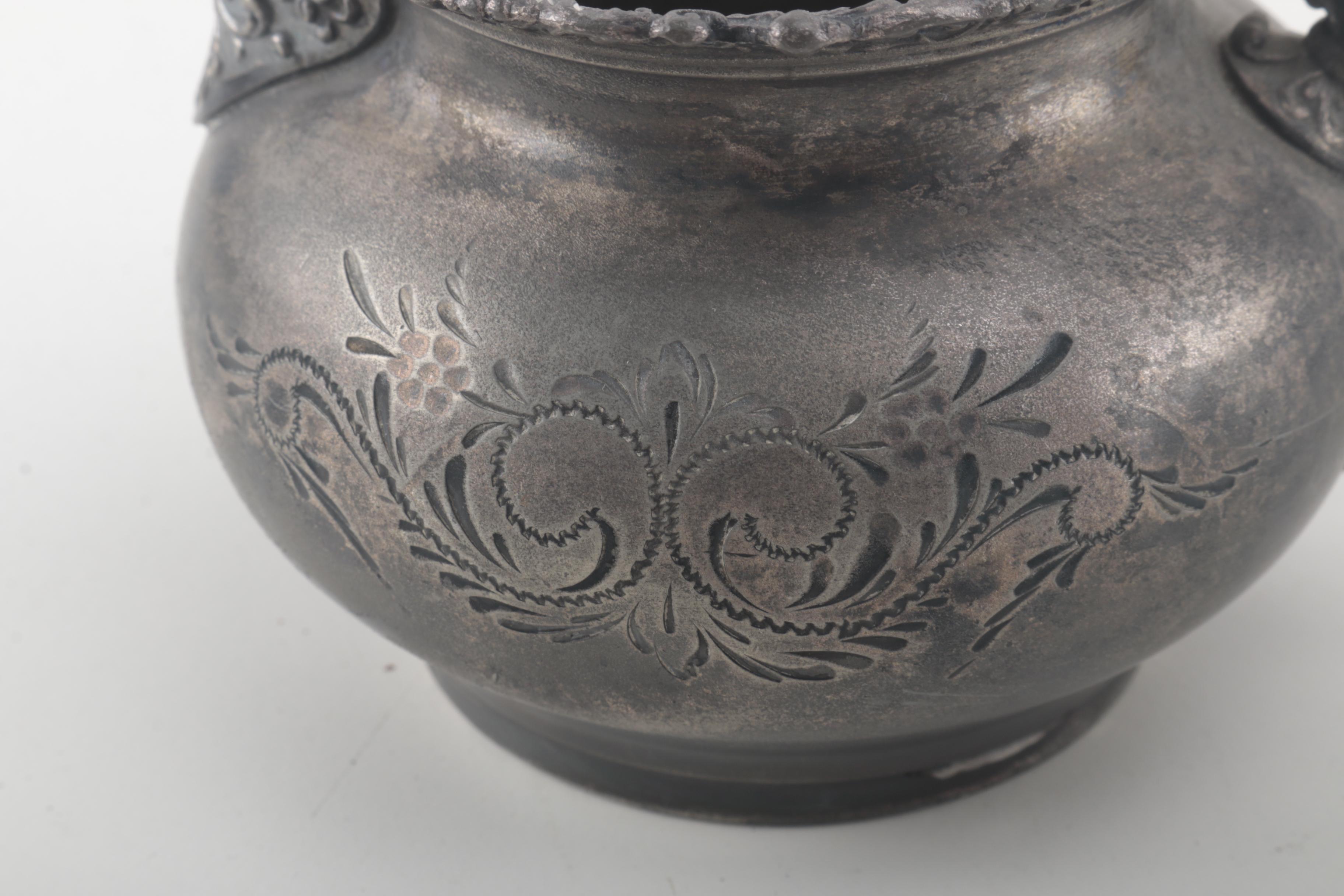 Reed & Barton Silver Plate Coffee Pot With Van Bergh Silver Plate Co.