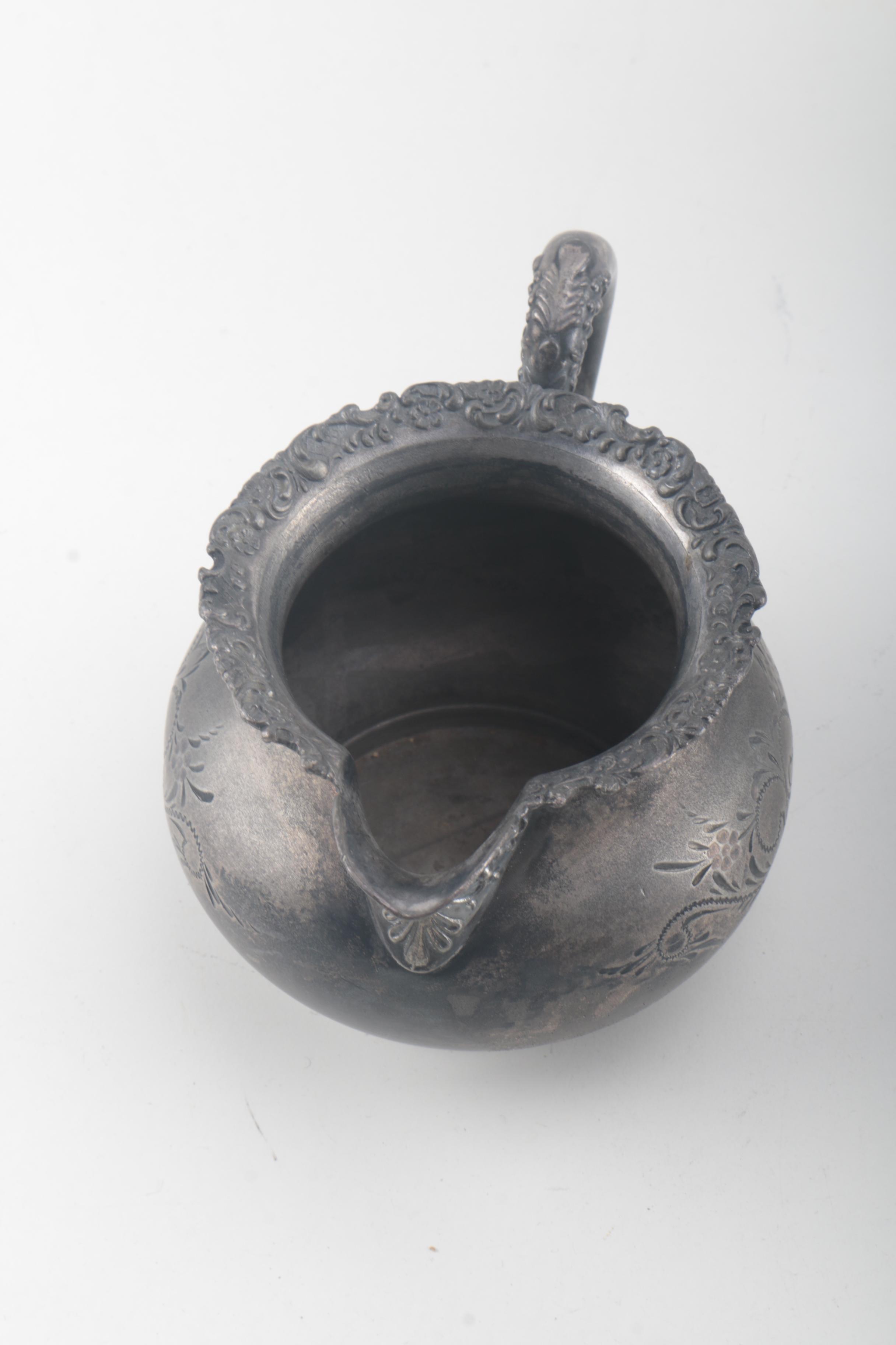 Reed & Barton Silver Plate Coffee Pot With Van Bergh Silver Plate Co.