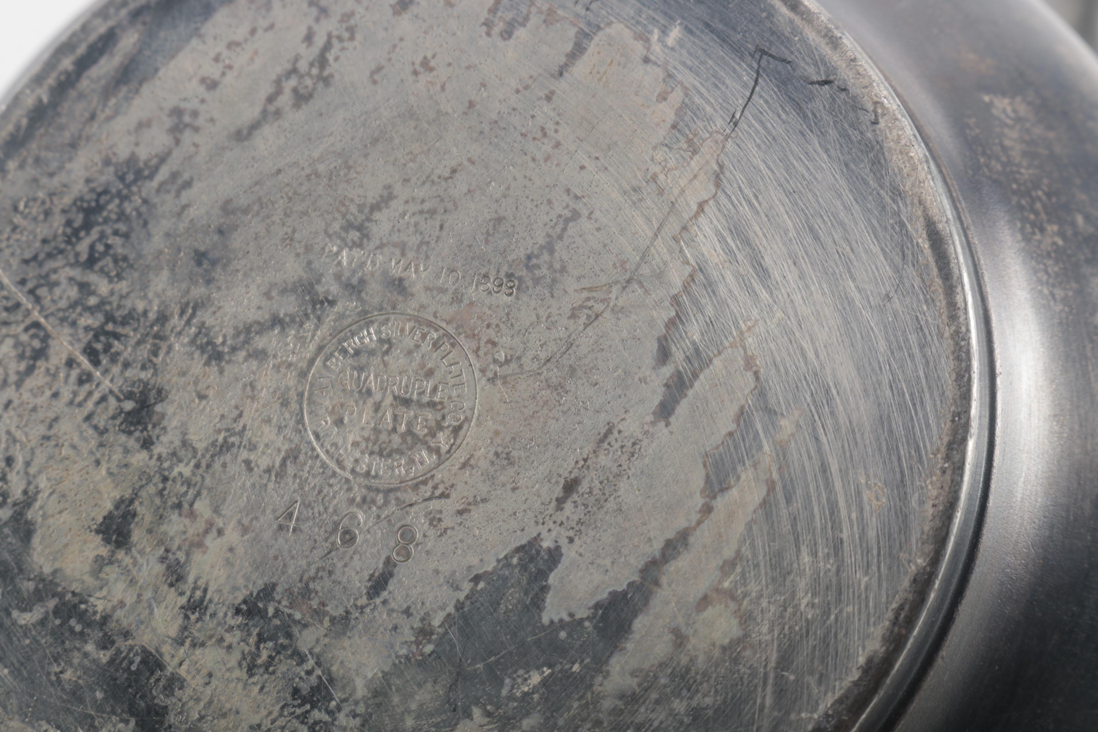 Reed & Barton Silver Plate Coffee Pot With Van Bergh Silver Plate Co.