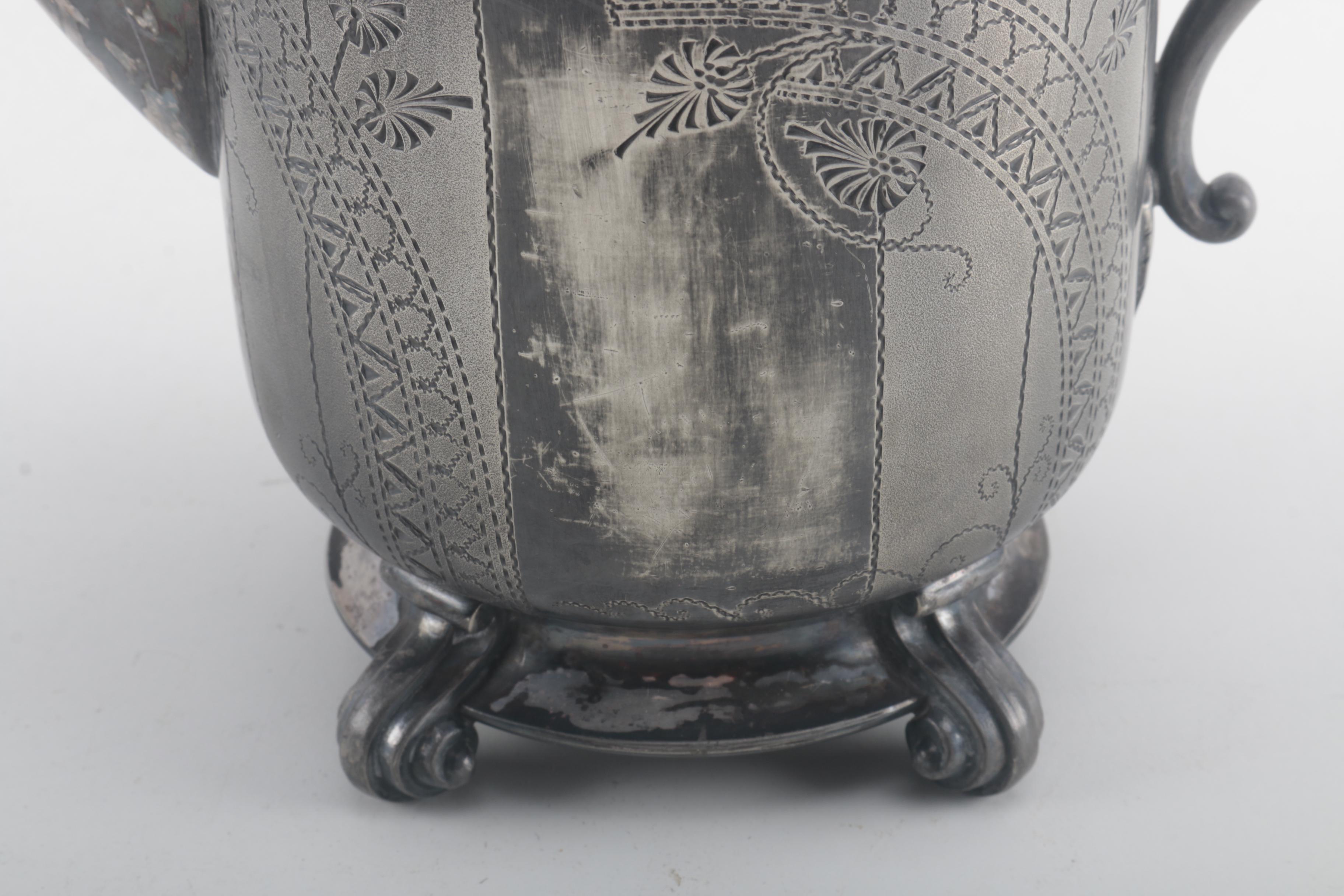 Reed & Barton Silver Plate Coffee Pot With Van Bergh Silver Plate Co.