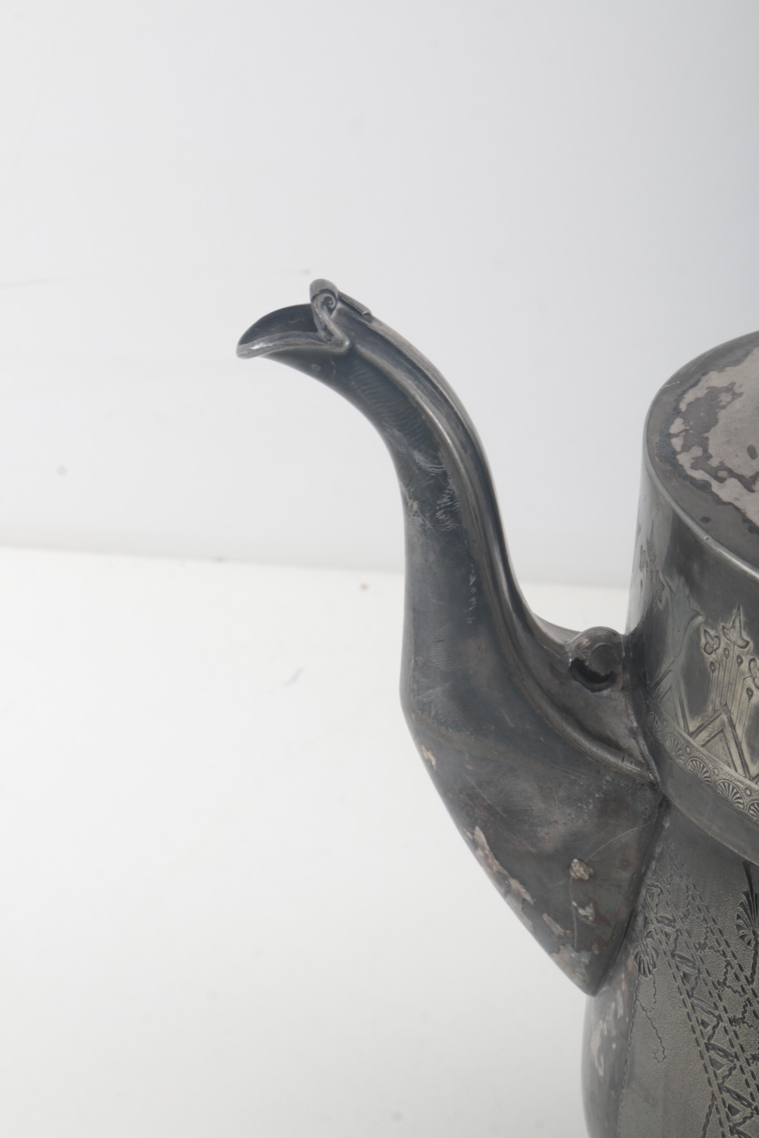 Reed & Barton Silver Plate Coffee Pot With Van Bergh Silver Plate Co.