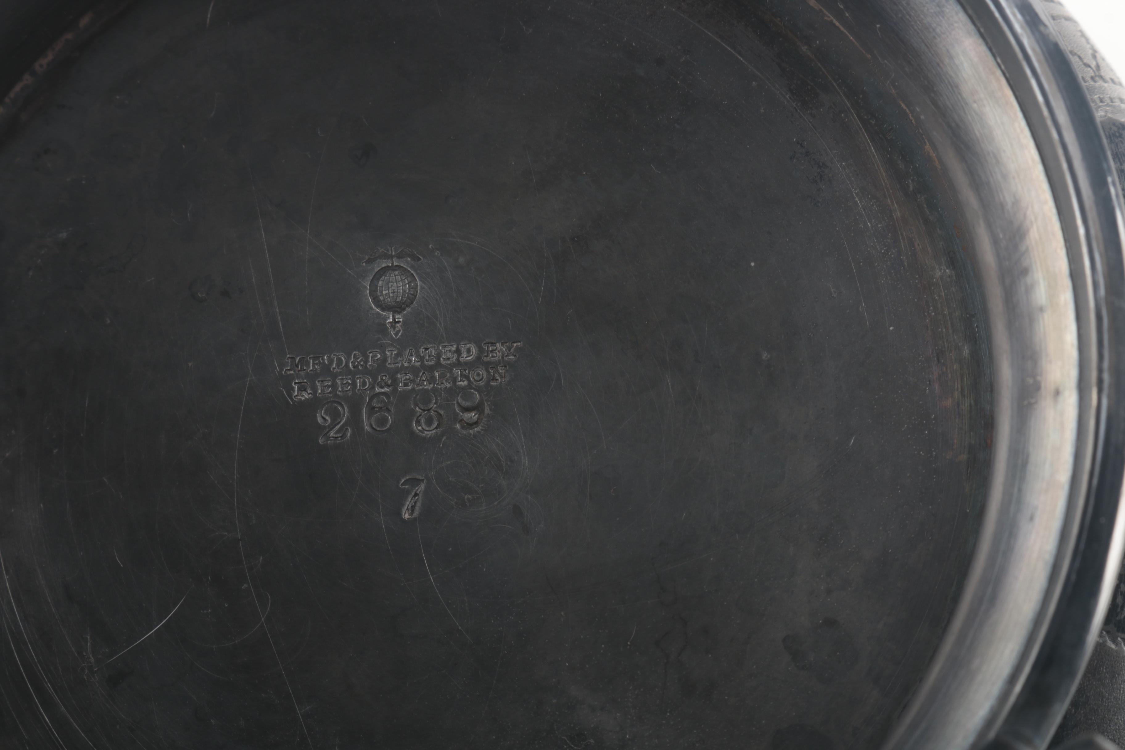 Reed & Barton Silver Plate Coffee Pot With Van Bergh Silver Plate Co.