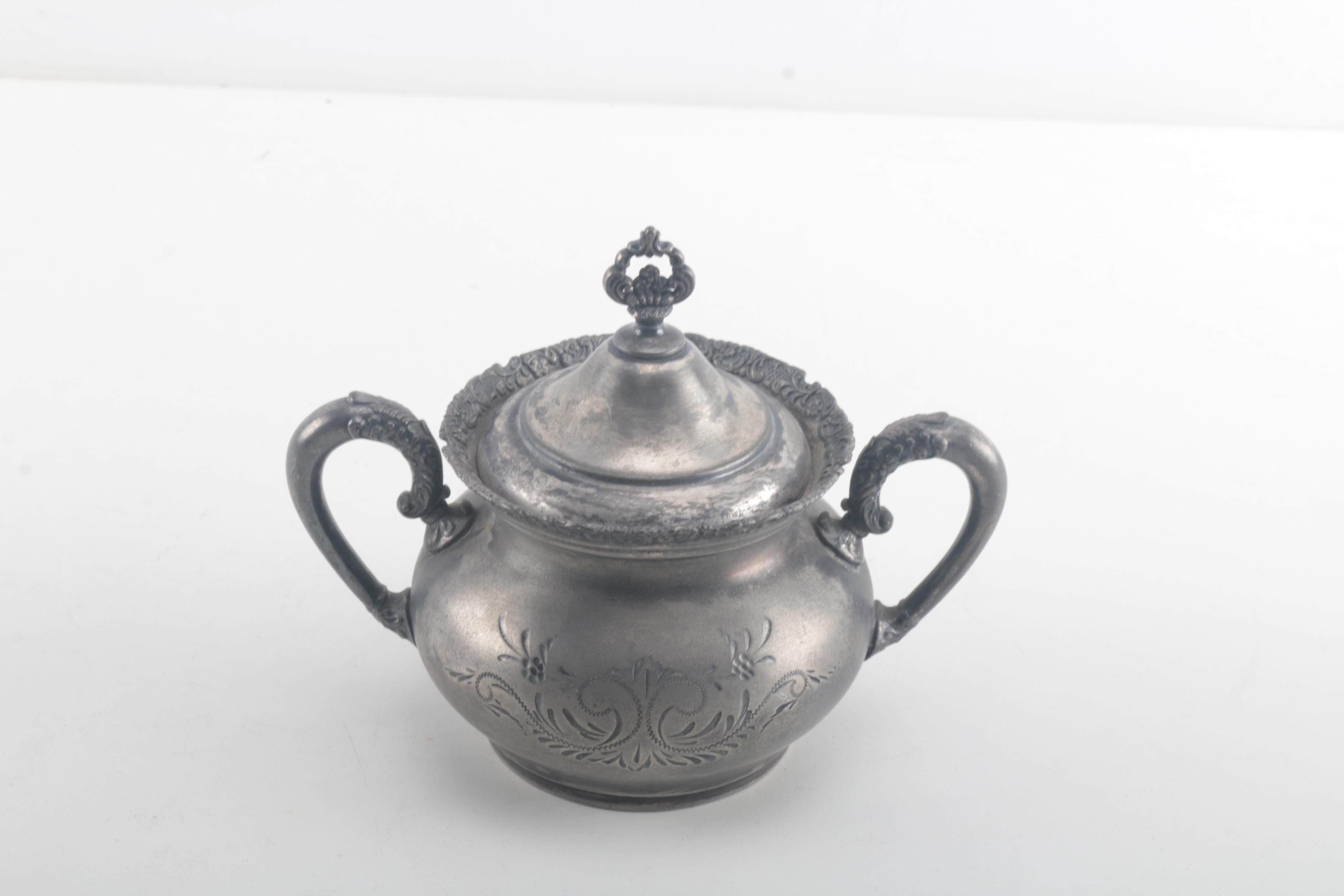 Reed & Barton Silver Plate Coffee Pot With Van Bergh Silver Plate Co.