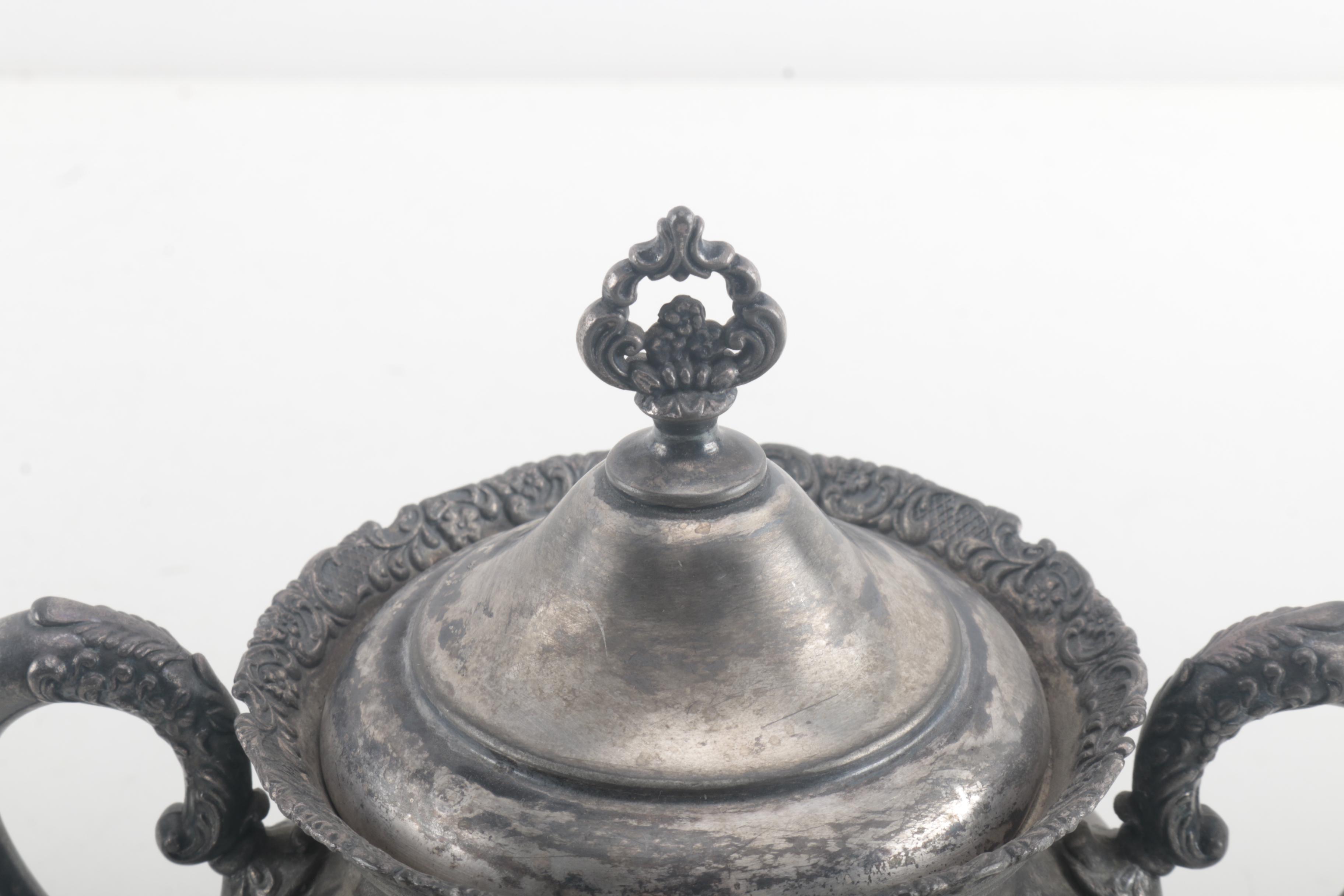 Reed & Barton Silver Plate Coffee Pot With Van Bergh Silver Plate Co.