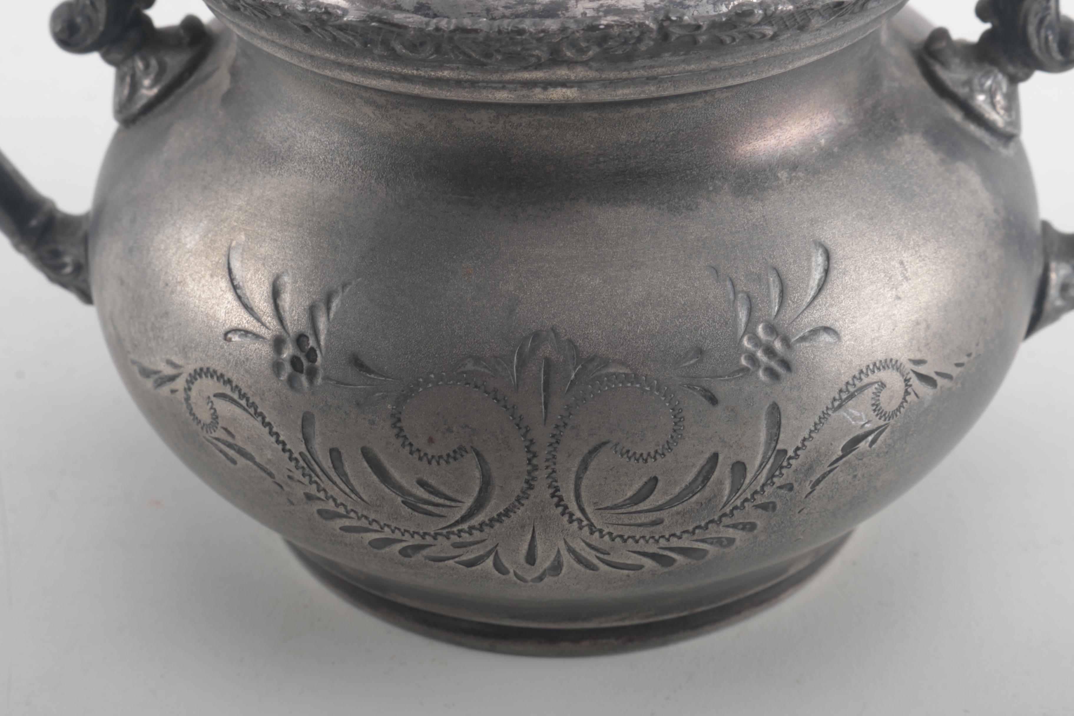 Reed & Barton Silver Plate Coffee Pot With Van Bergh Silver Plate Co.