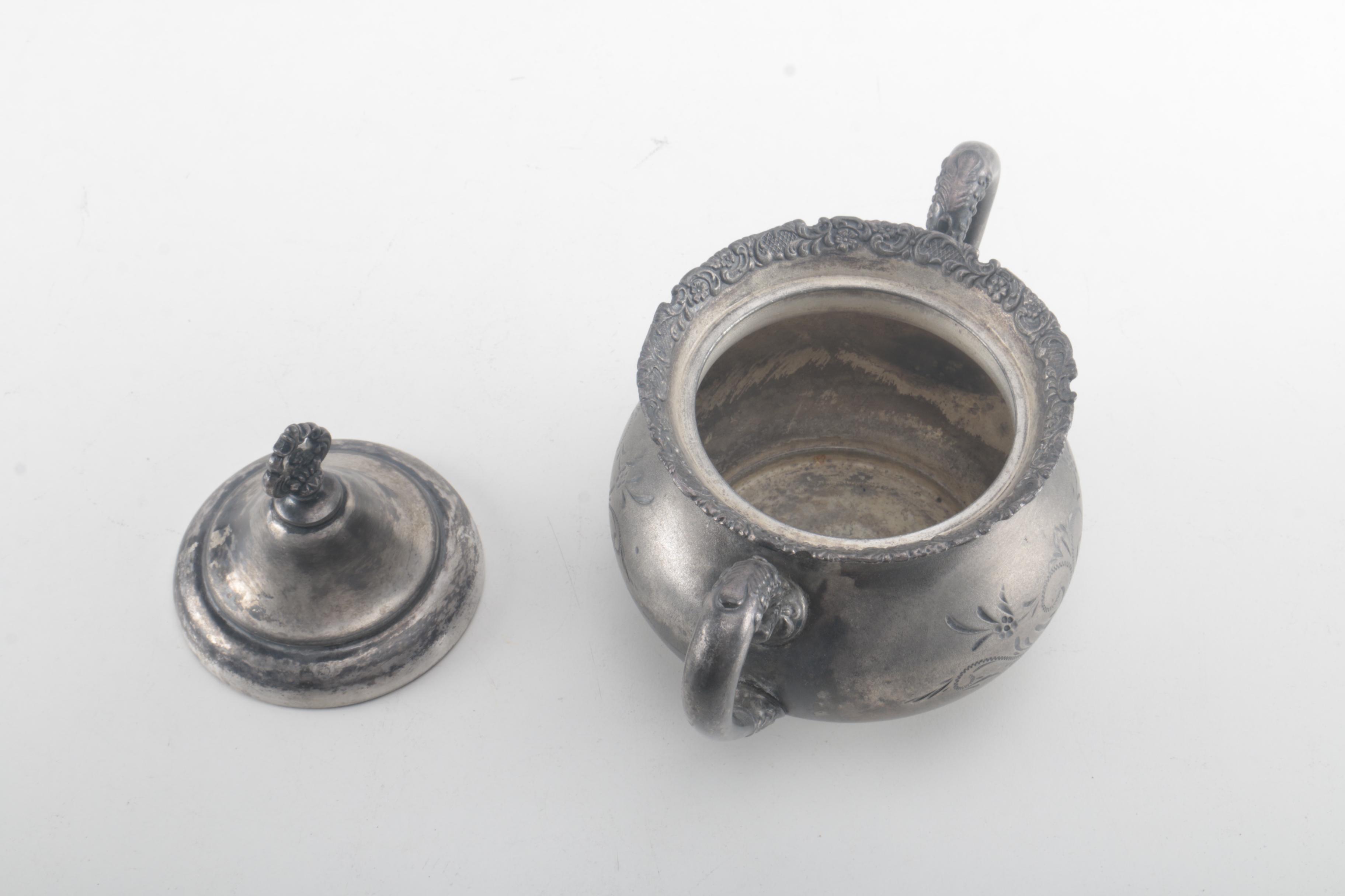 Reed & Barton Silver Plate Coffee Pot With Van Bergh Silver Plate Co.