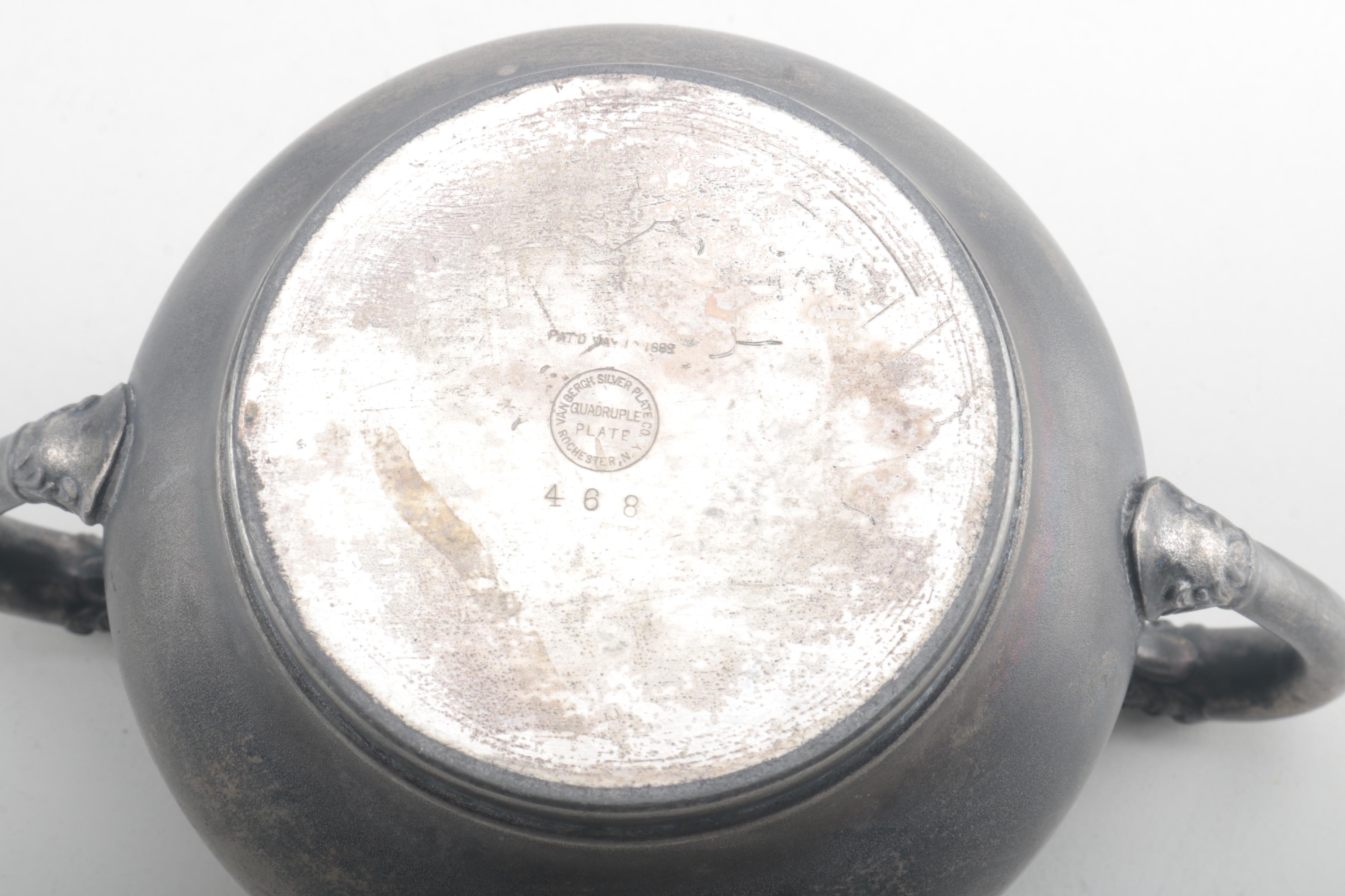 Reed & Barton Silver Plate Coffee Pot With Van Bergh Silver Plate Co.