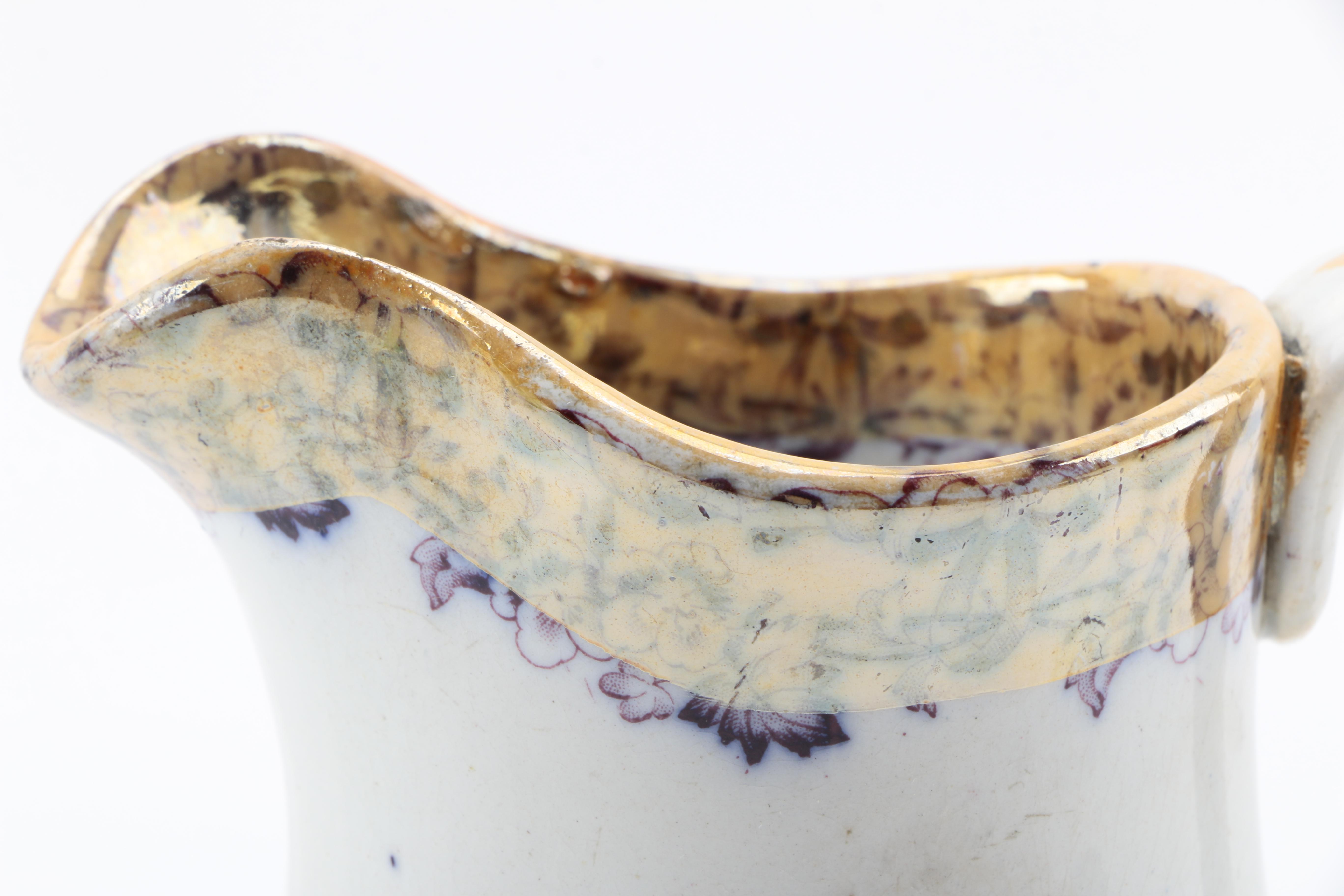 Assorted Glass and Antique Ceramic Pitchers