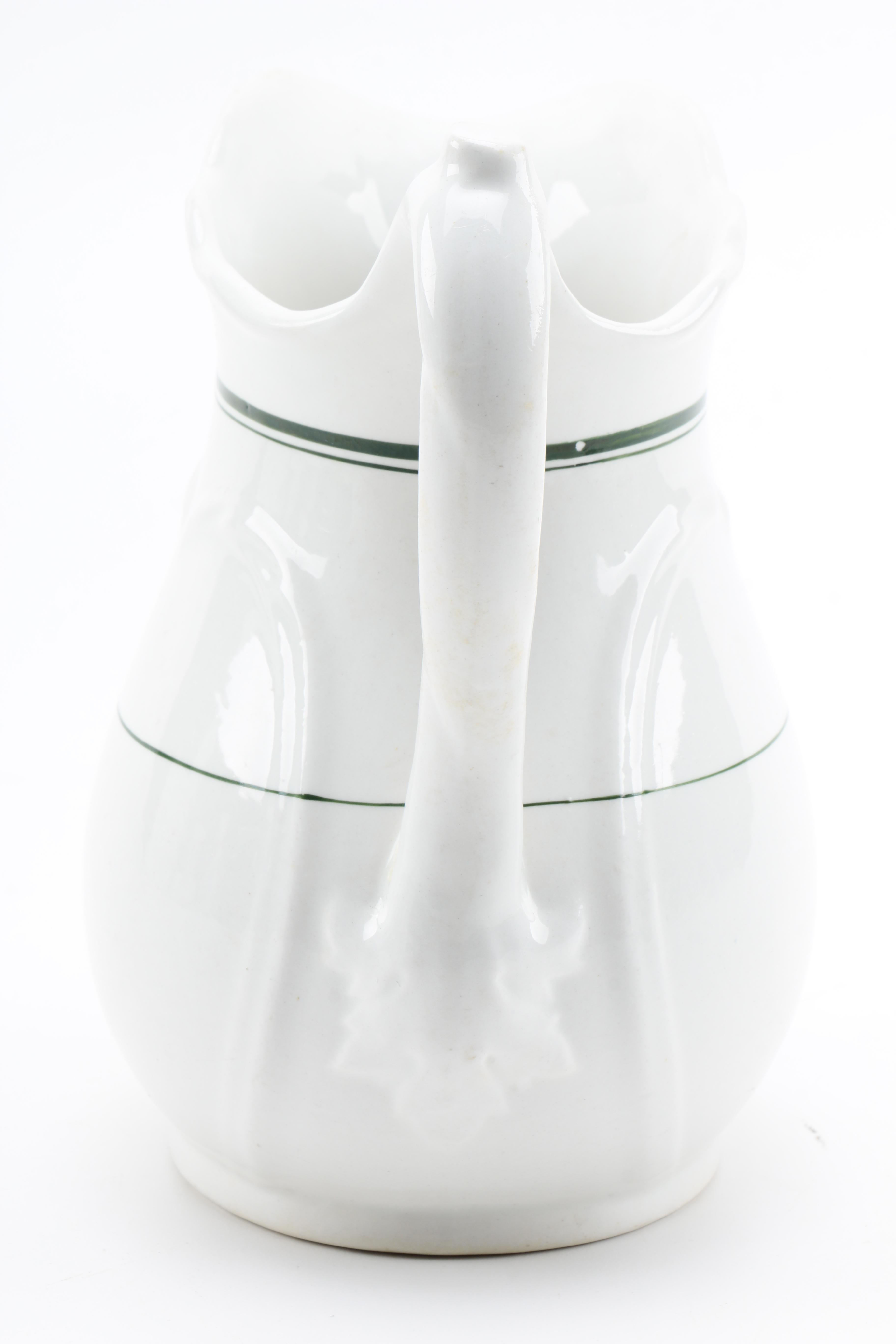 Assorted Glass and Antique Ceramic Pitchers