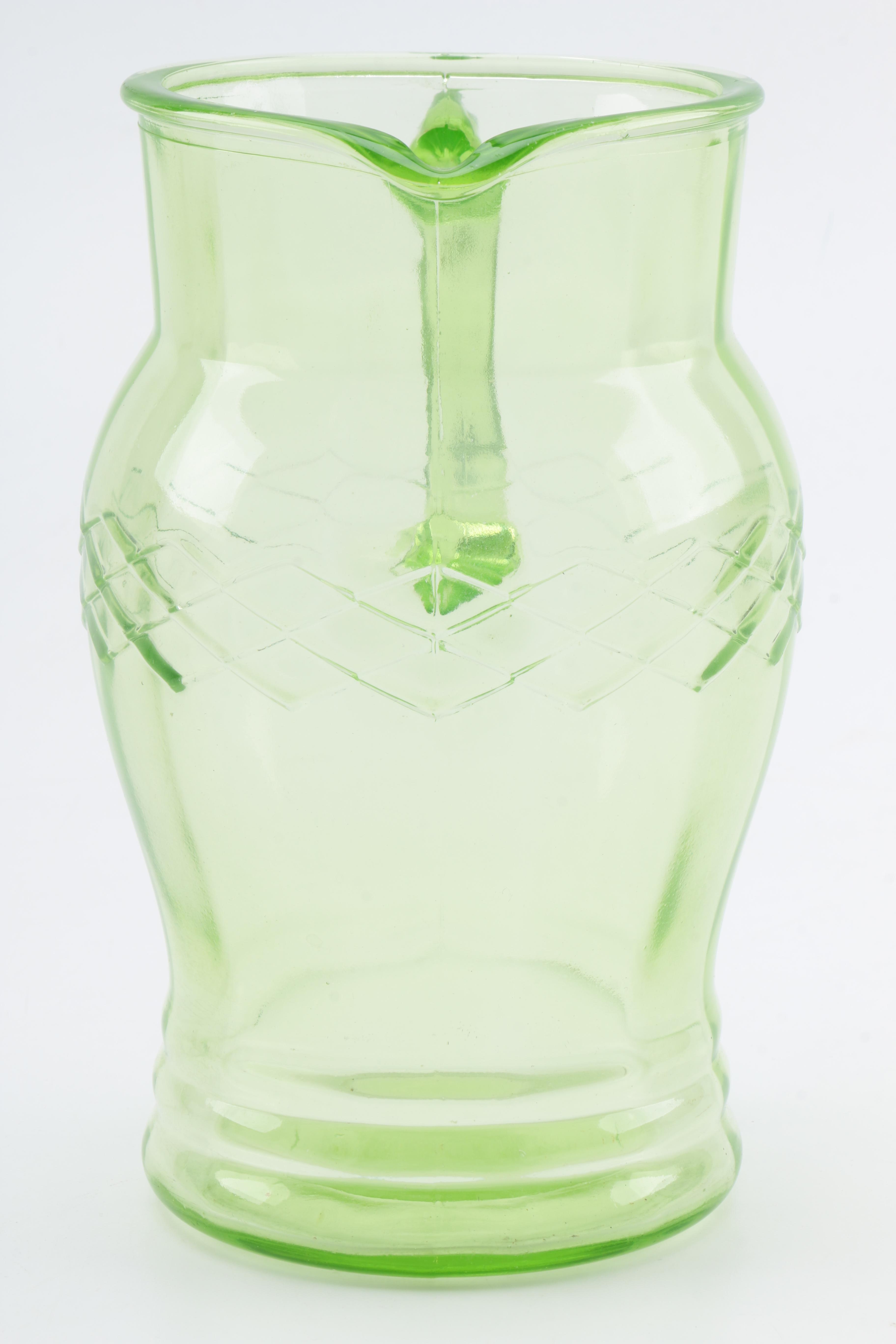 Assorted Glass and Antique Ceramic Pitchers