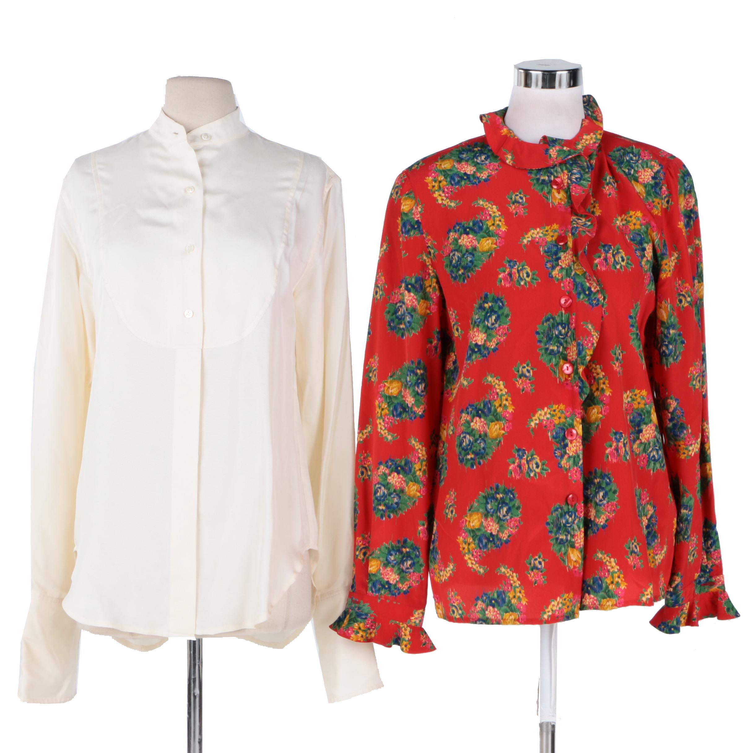 Women's Blouses Including Isaac Mizrahi and Ungaro