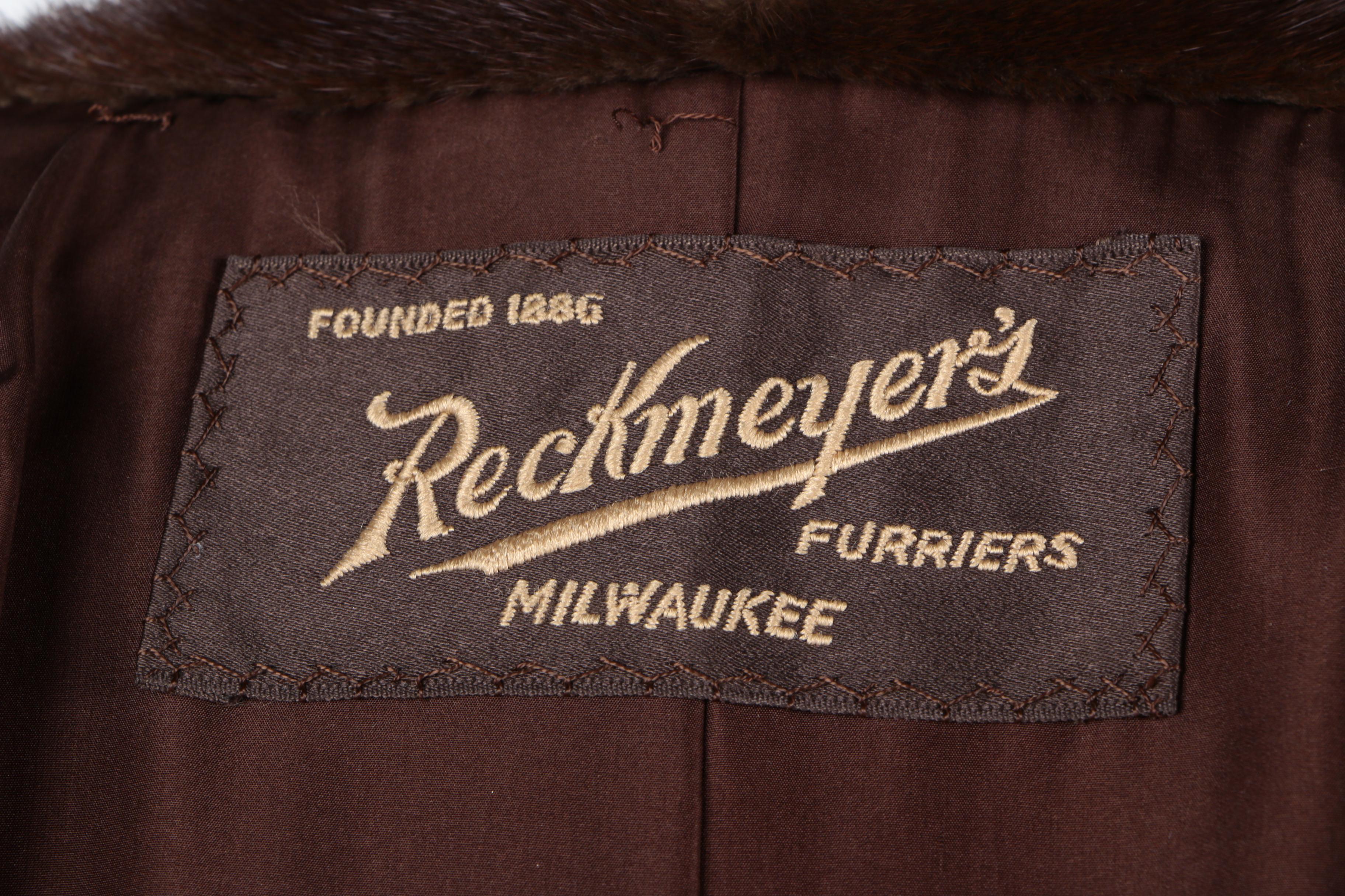 Full-Length Dark Brown Marten Fur Coat