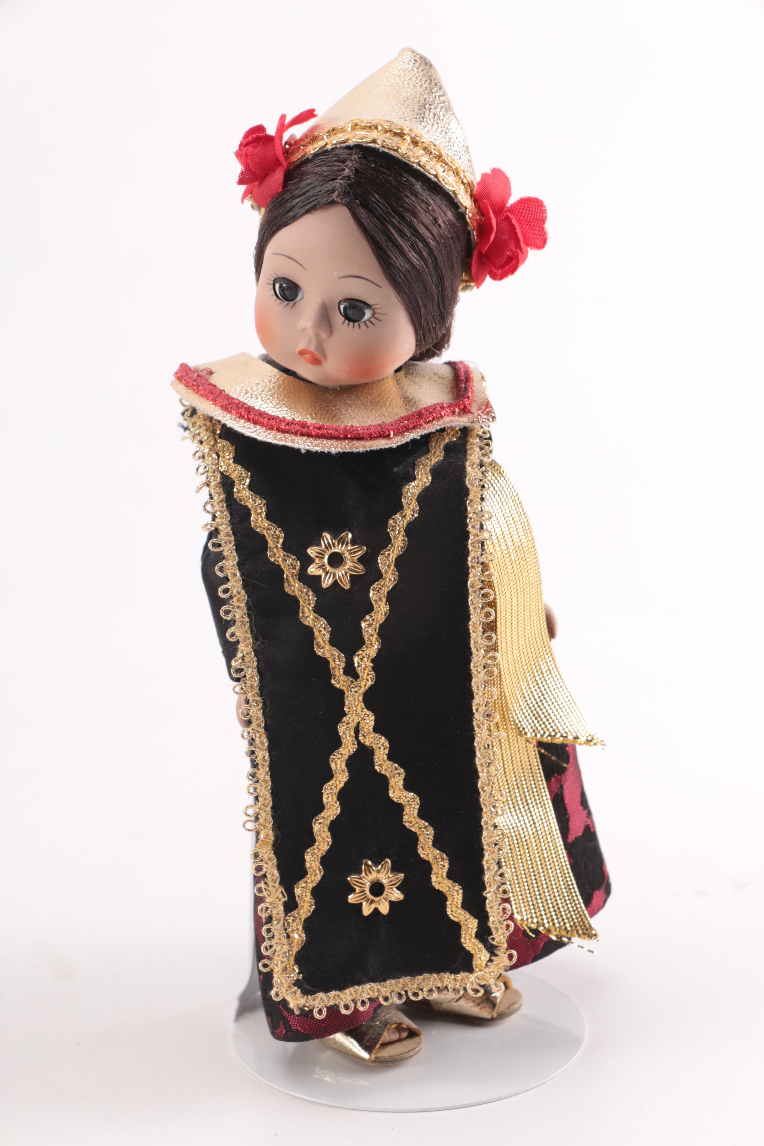 Dolls in Asian and Florentine Style Costumes